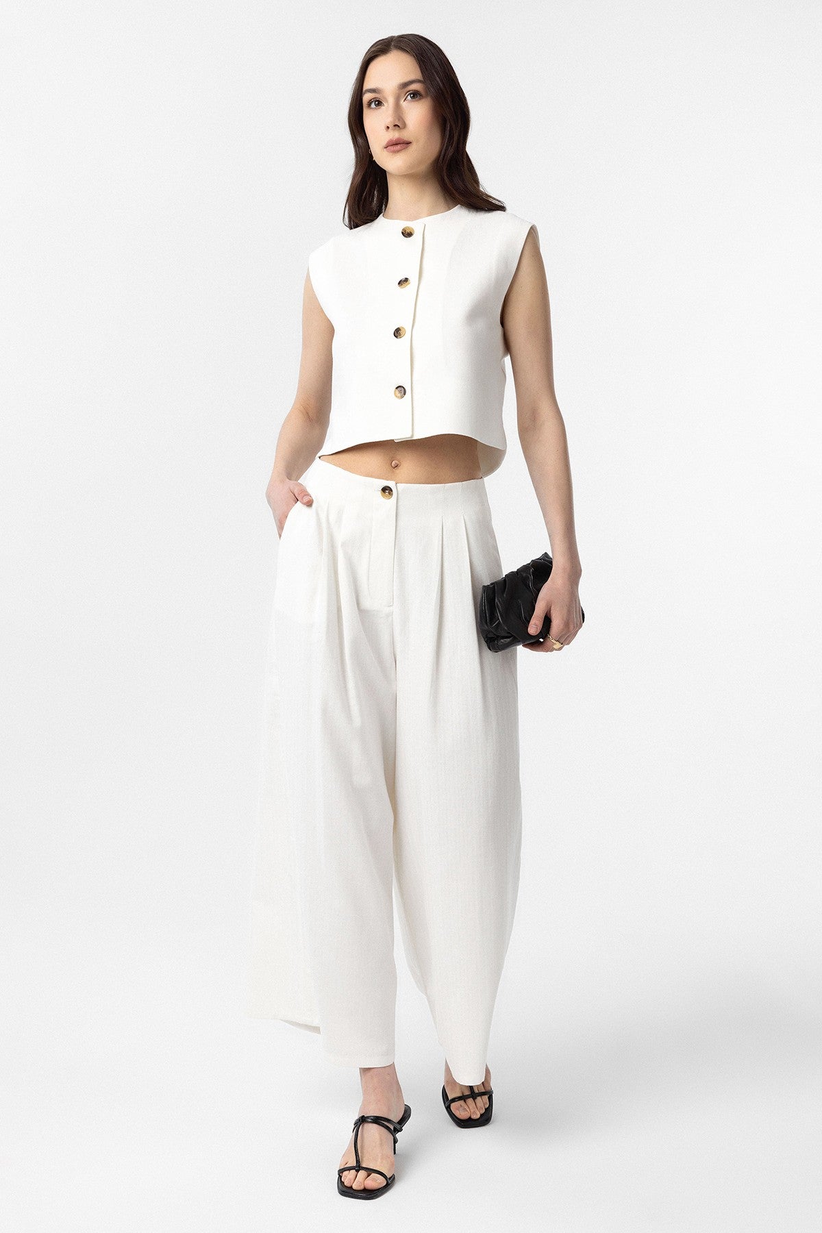 Antioch Women's Linen-Blend Culottes