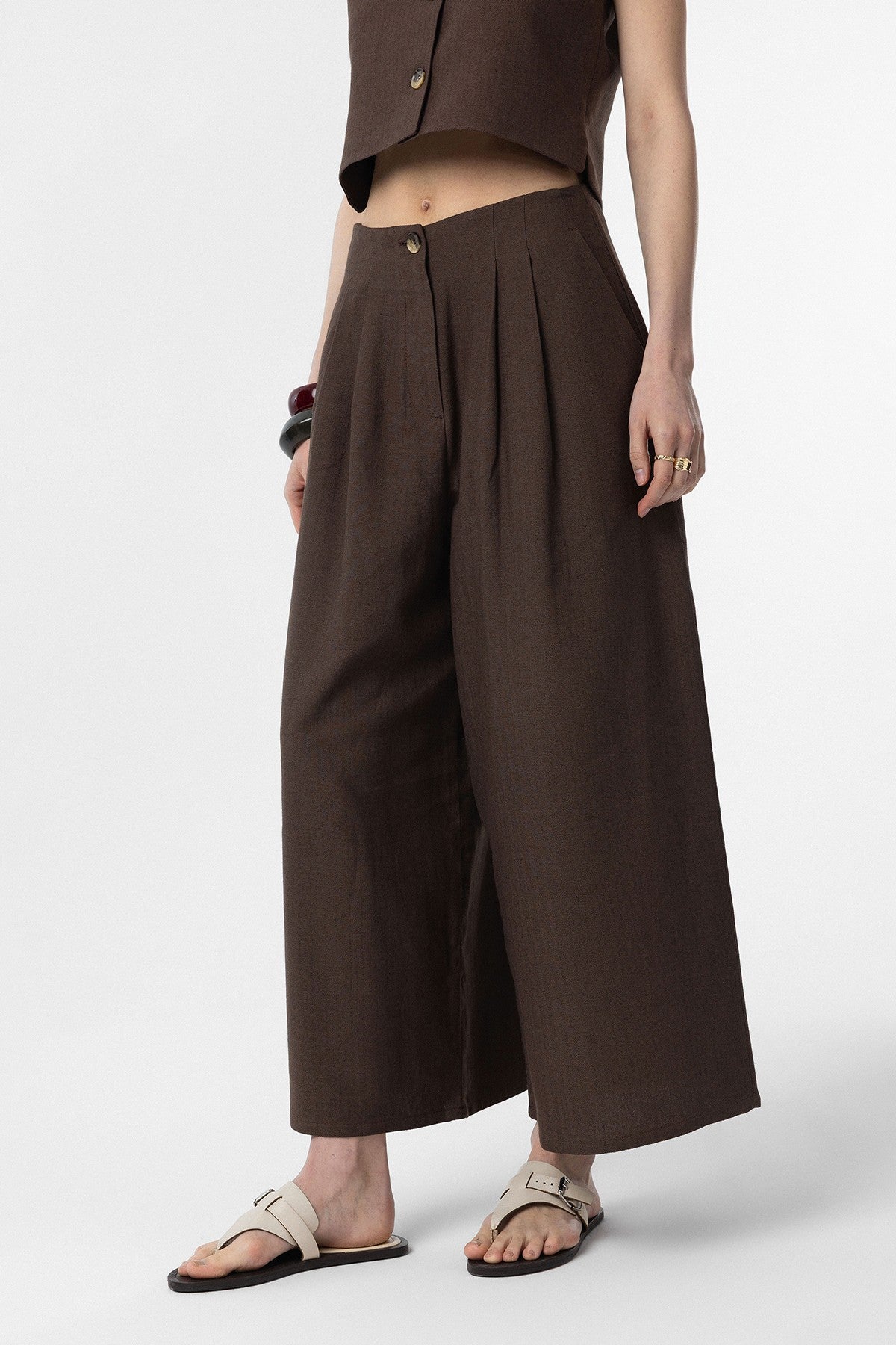 Antioch Women's Linen-Blend Culottes