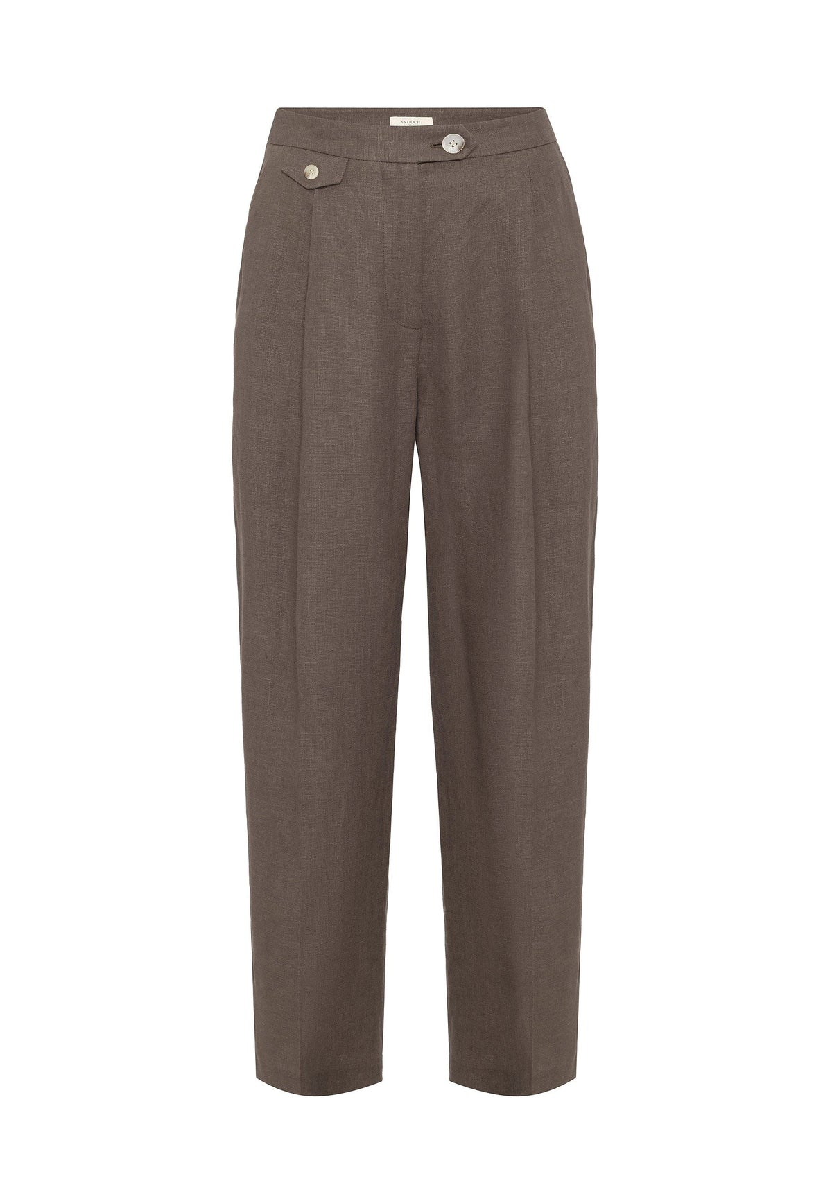 Antioch 100% Linen High-Waisted Pleated Women's Pants