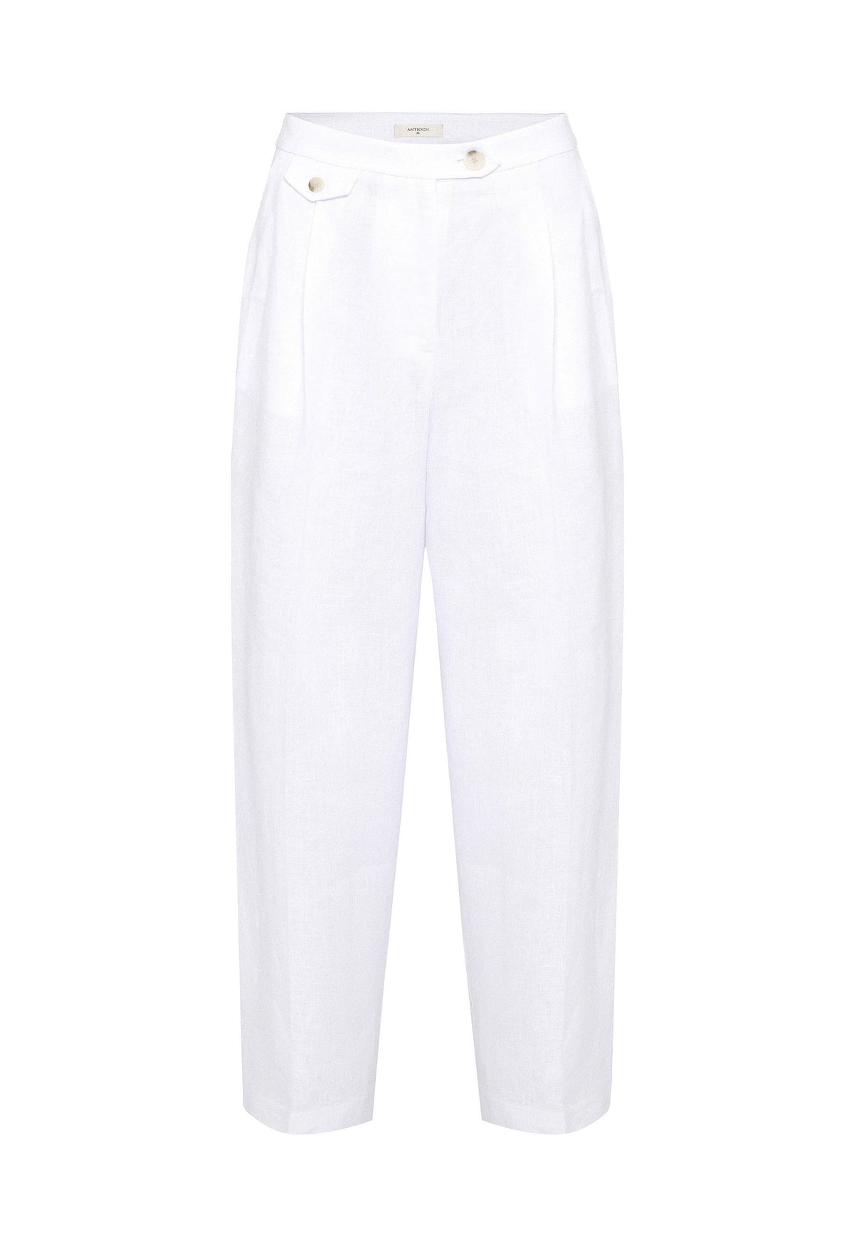 Antioch 100% Linen High-Waisted Pleated Women's Pants