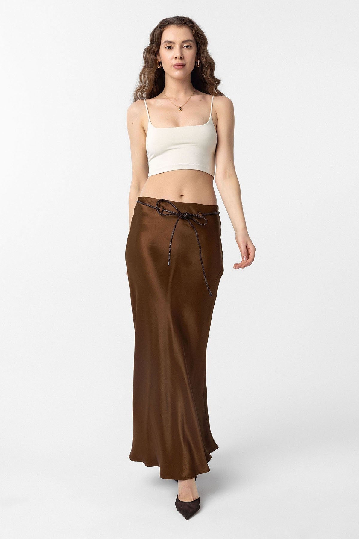 Antioch Arched Satin Long Women's Skirt