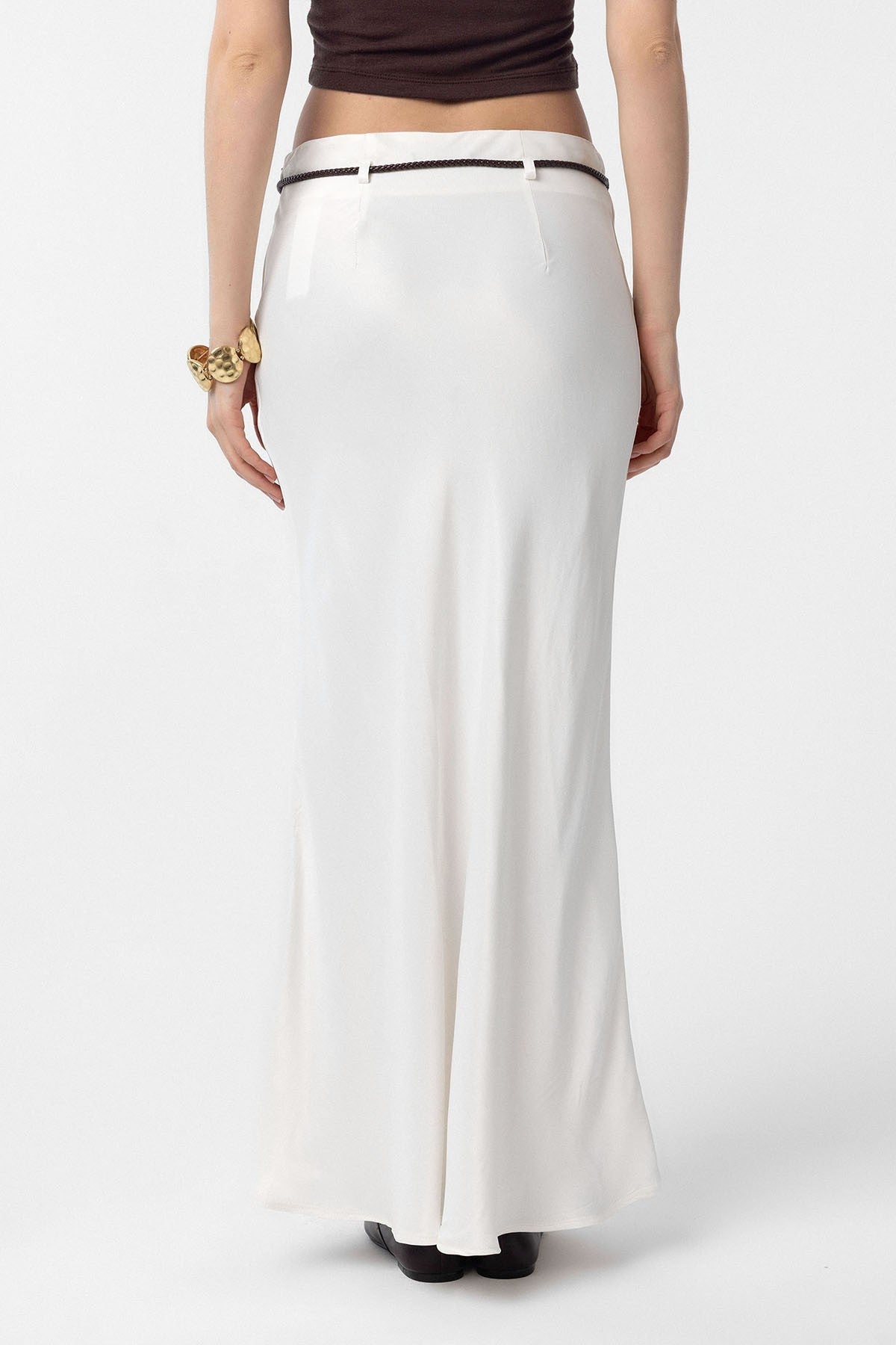 Antioch Arched Satin Long Women's Skirt