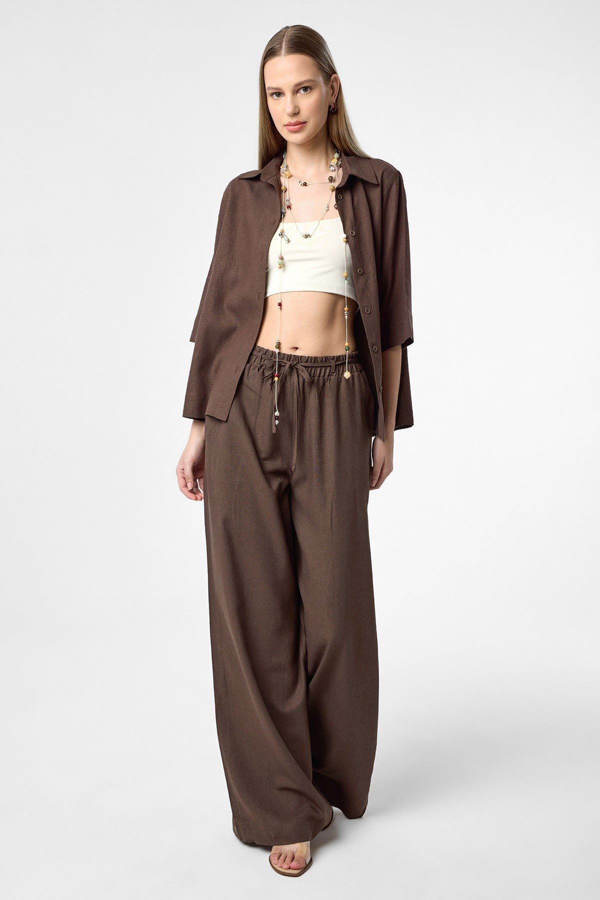 Women's Linen-Blend Pants