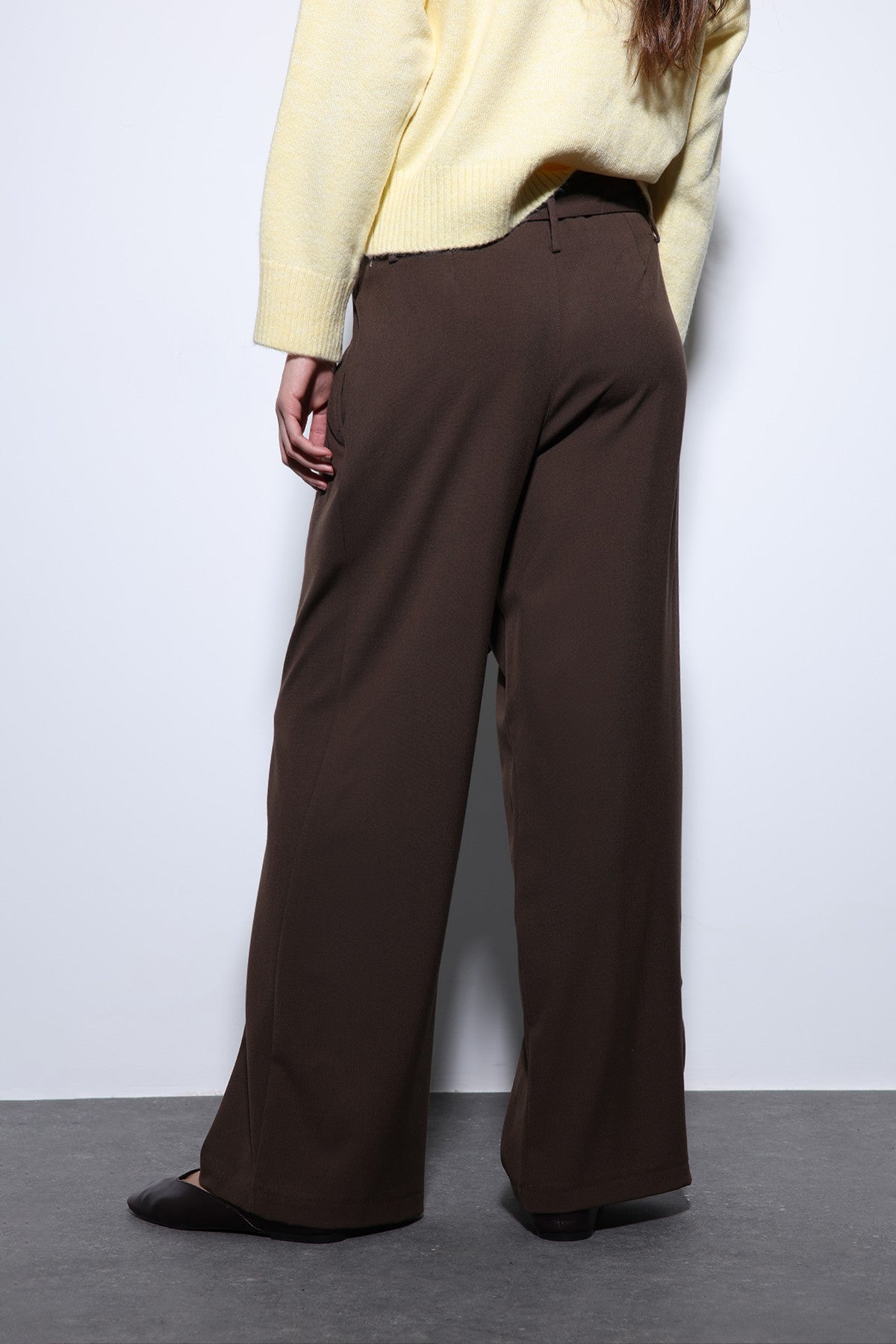 Antioch Arched-Waist Pleated Wide-Leg Women's Pants