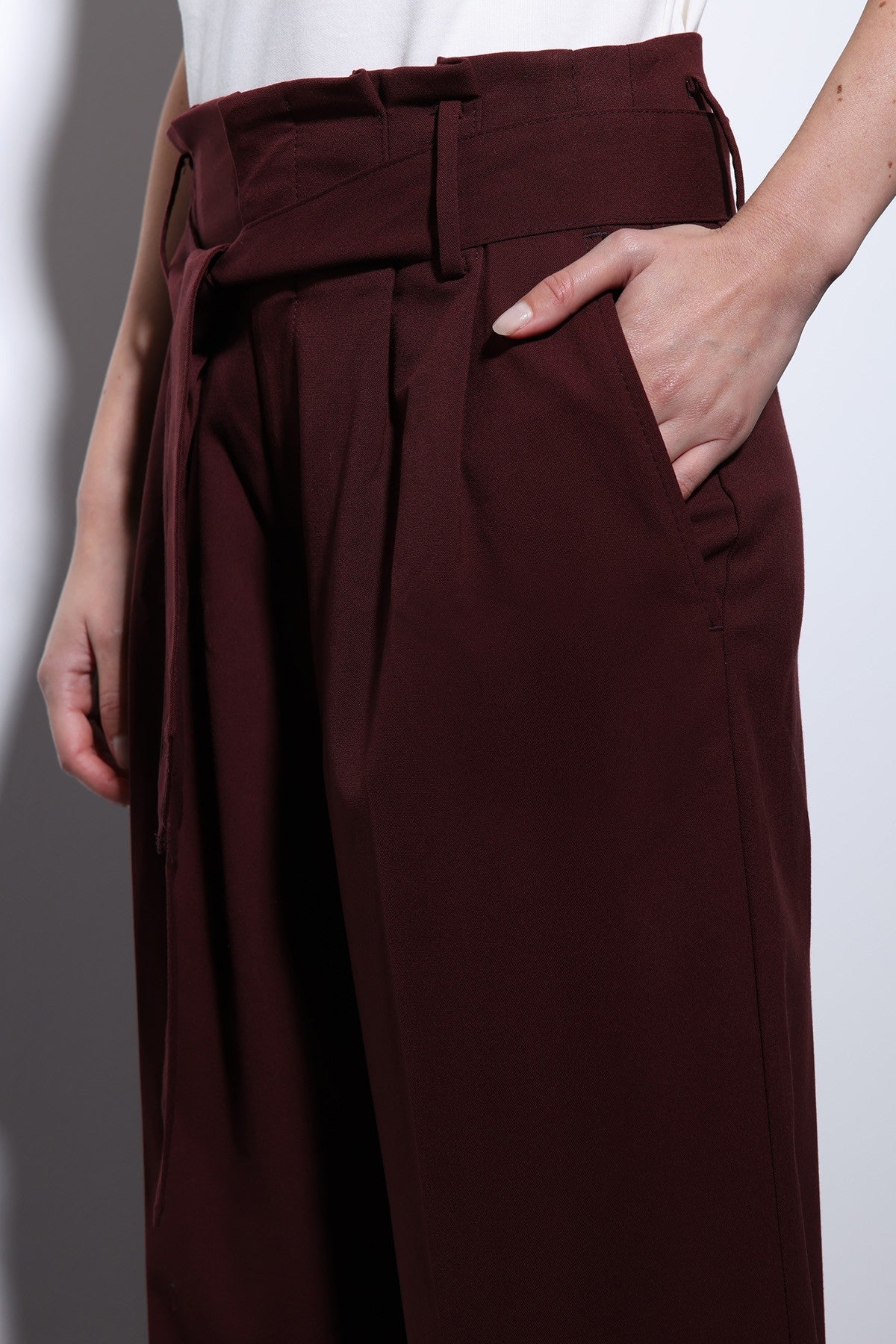 Antioch Arched-Waist Pleated Wide-Leg Women's Pants