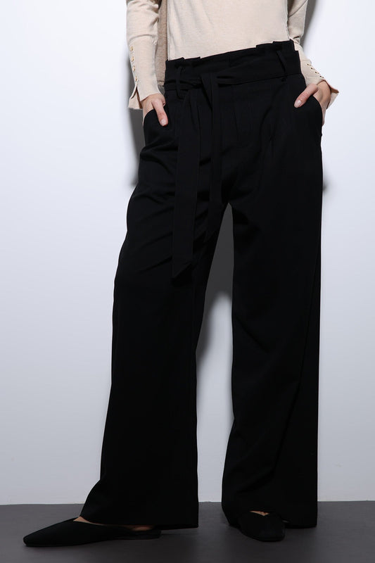 Antioch Arched-Waist Pleated Wide-Leg Women's Pants