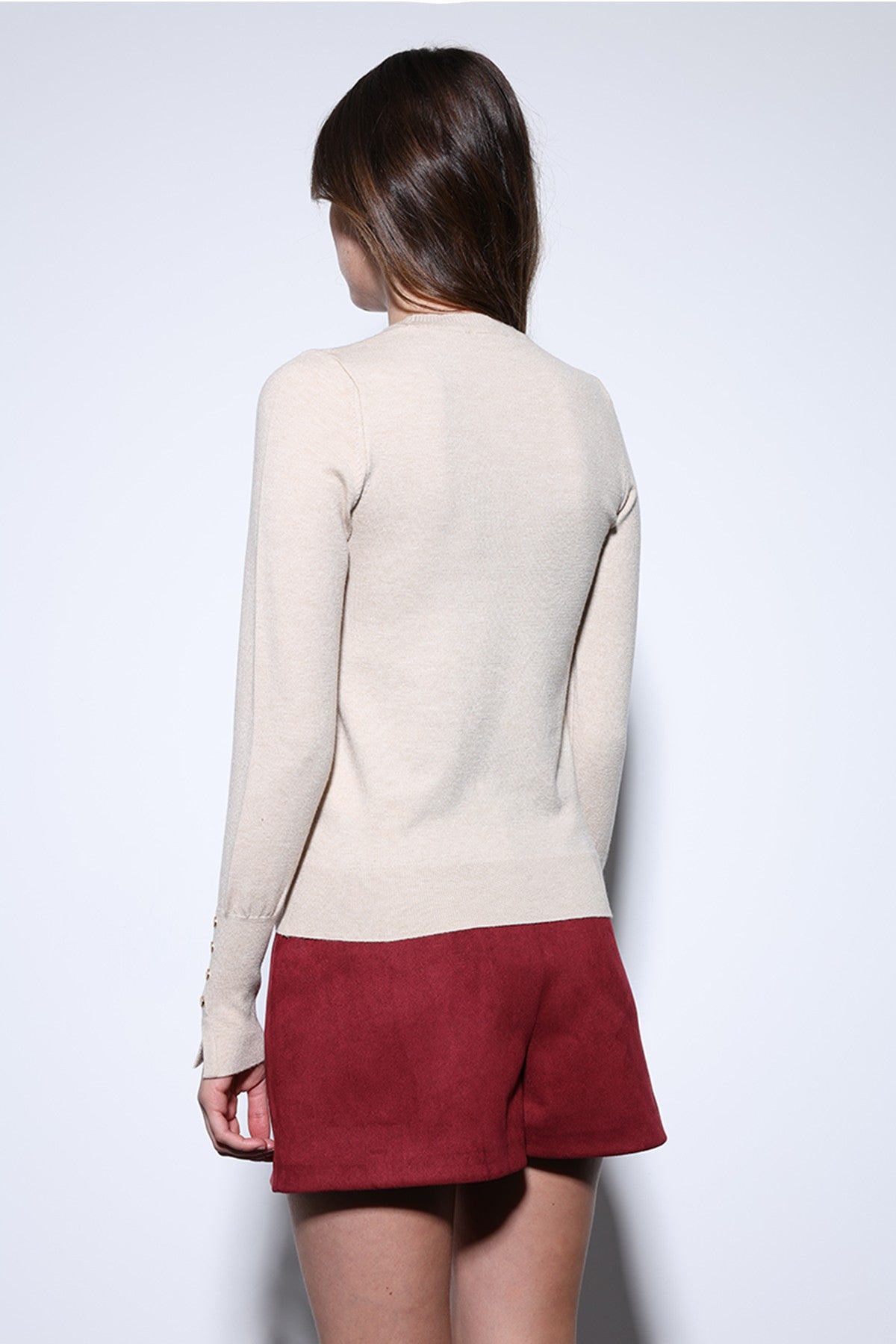 Antioch Suede-Look Pleated Women's Shorts