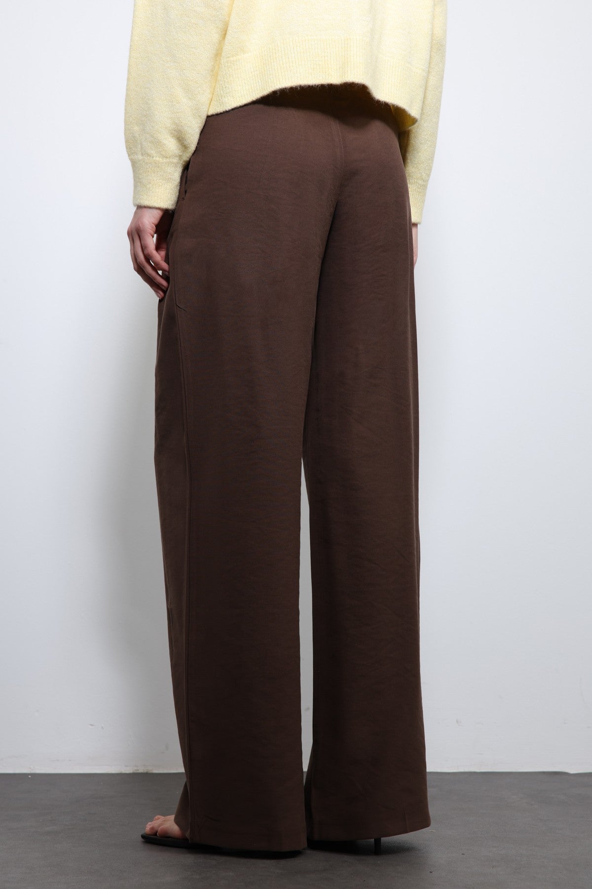 Women's Pleated Pants with Elastic Waistband