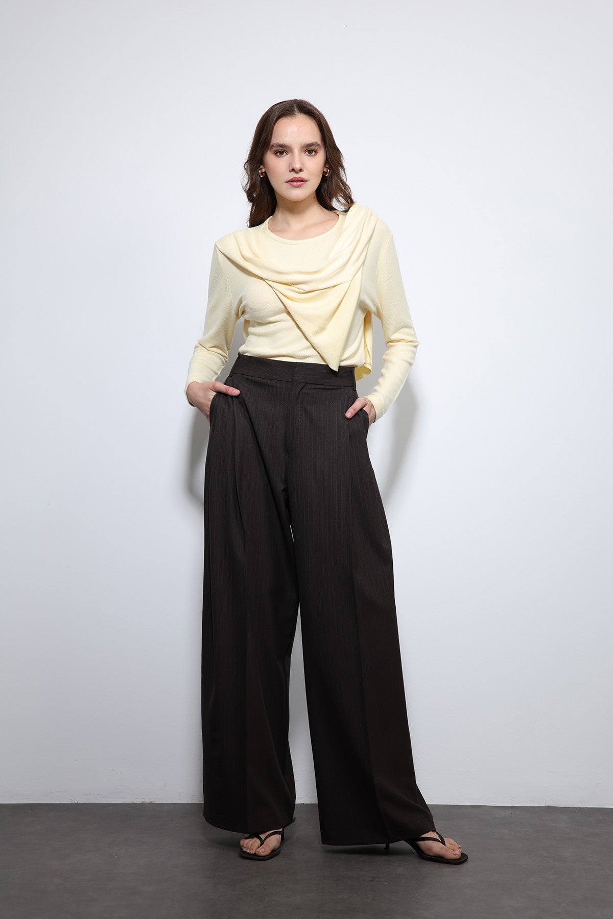Antioch Striped Wide-Leg Pants