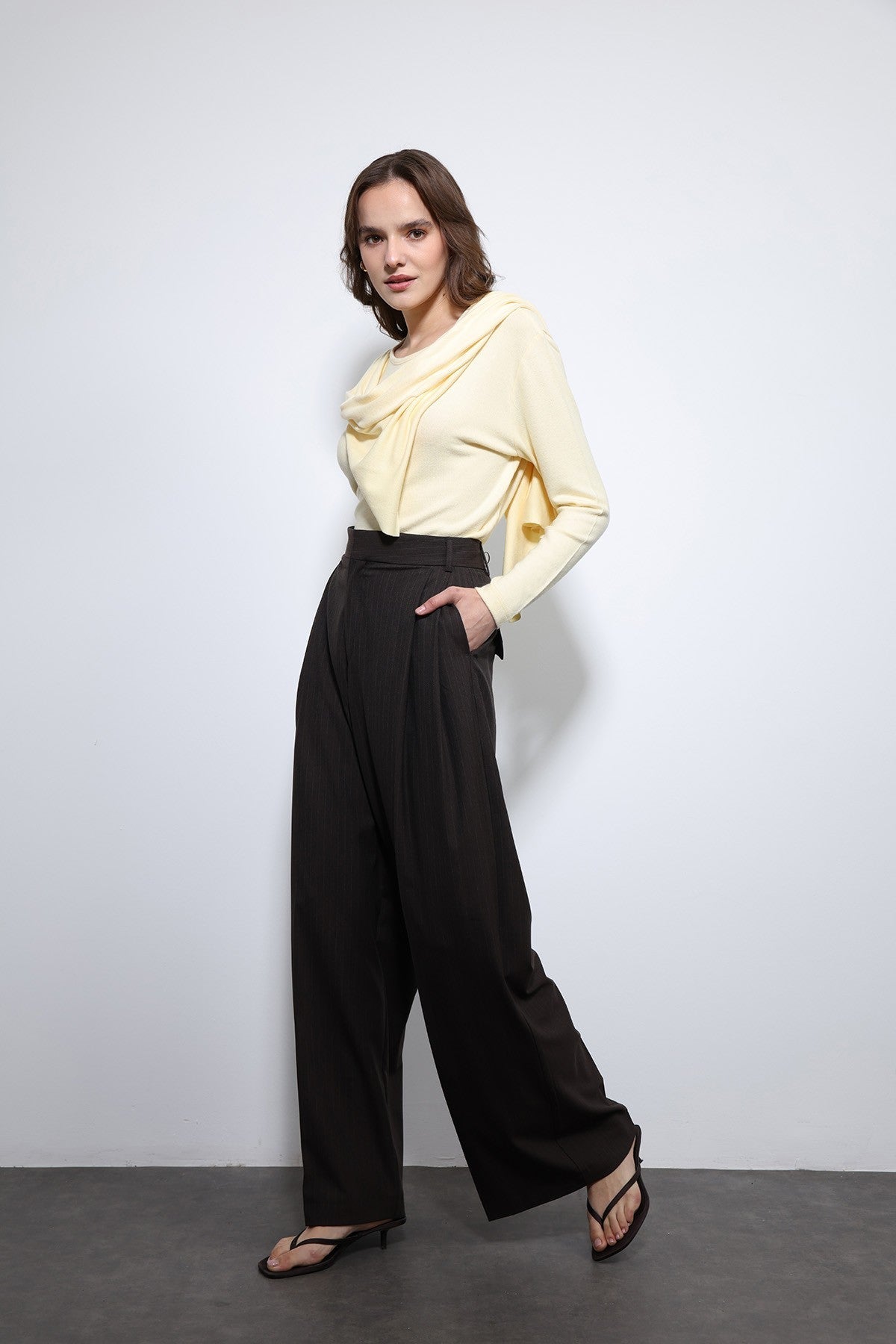 Antioch Striped Wide-Leg Pants