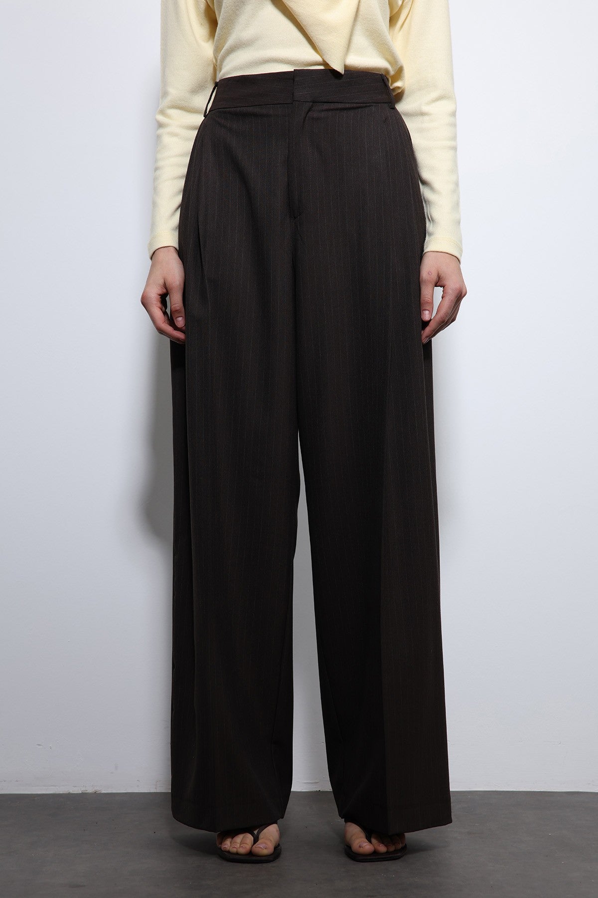 Antioch Striped Wide-Leg Pants