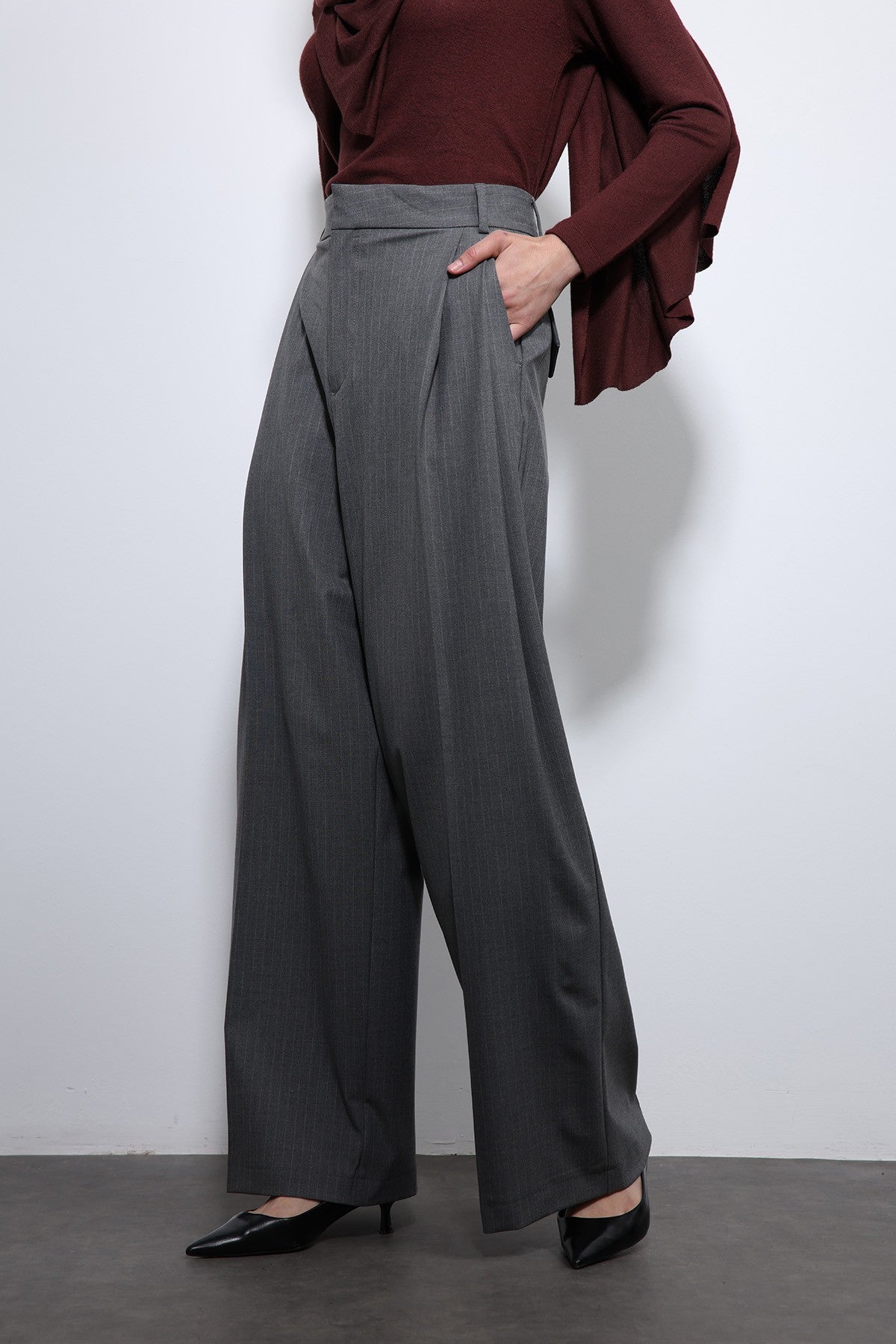 Antioch Striped Wide-Leg Pants