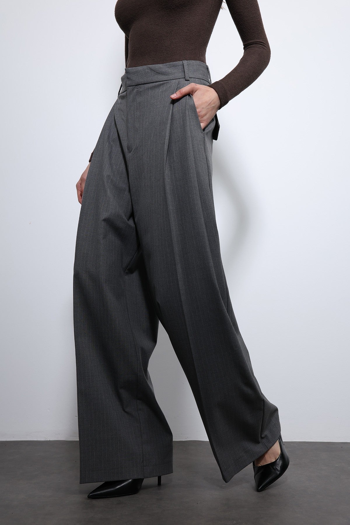 Antioch Striped Wide-Leg Pants