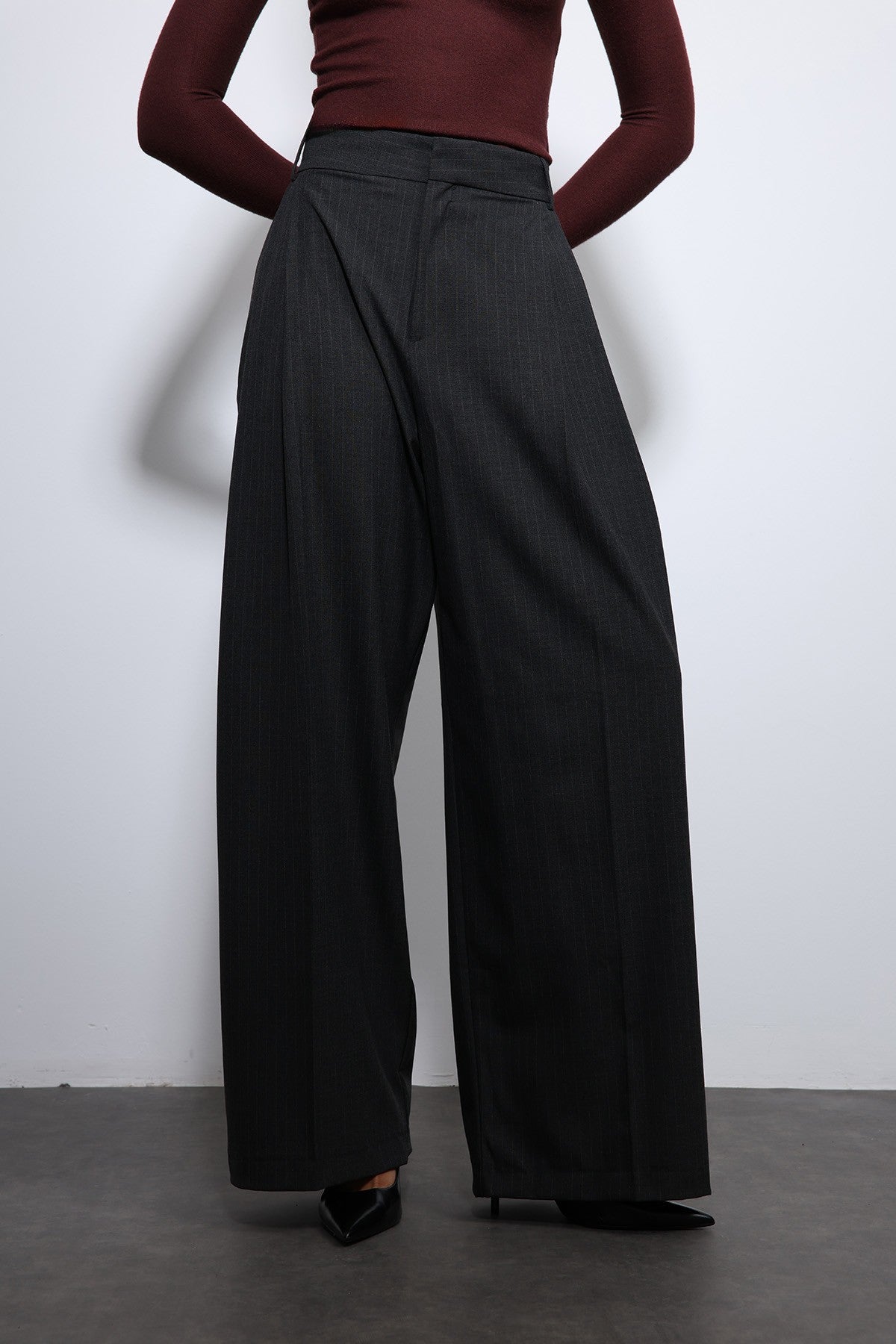 Antioch Striped Wide-Leg Pants