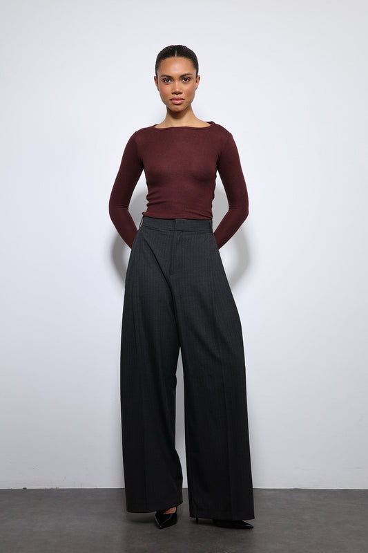 Antioch Striped Wide-Leg Pants