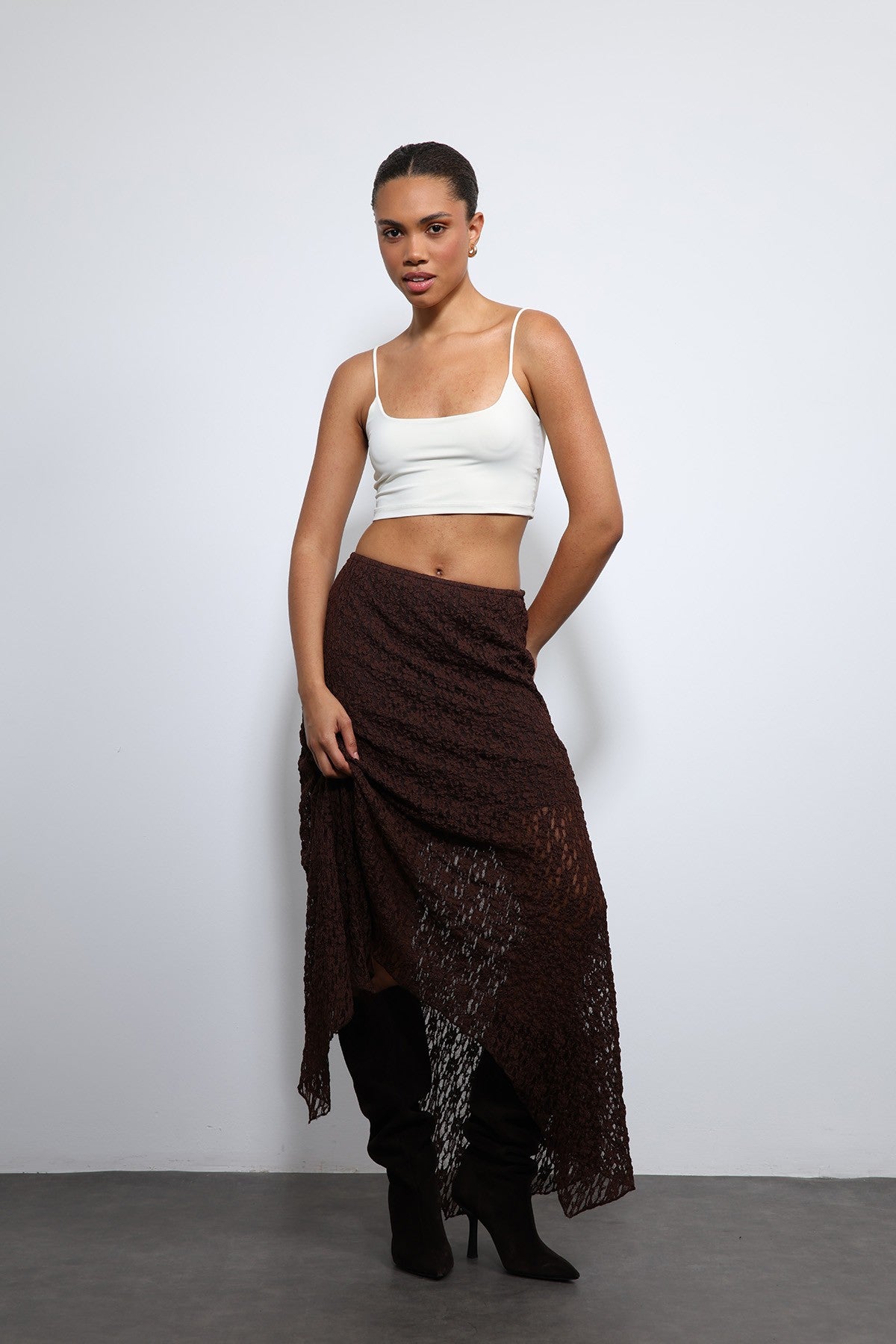 Antioch Lace Midi Skirt