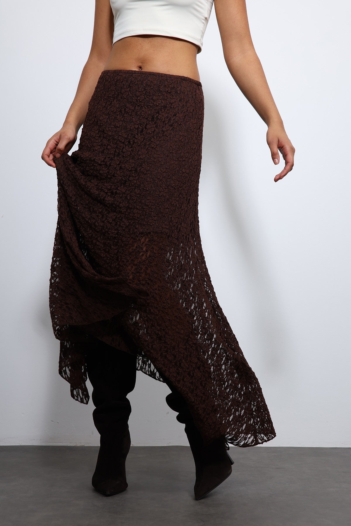 Antioch Lace Midi Skirt