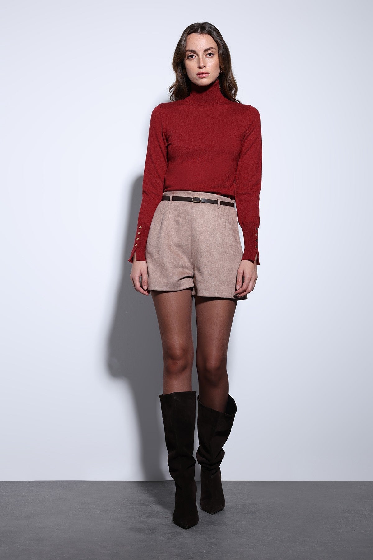 Antioch Stand-Up Collar Knit Sweater