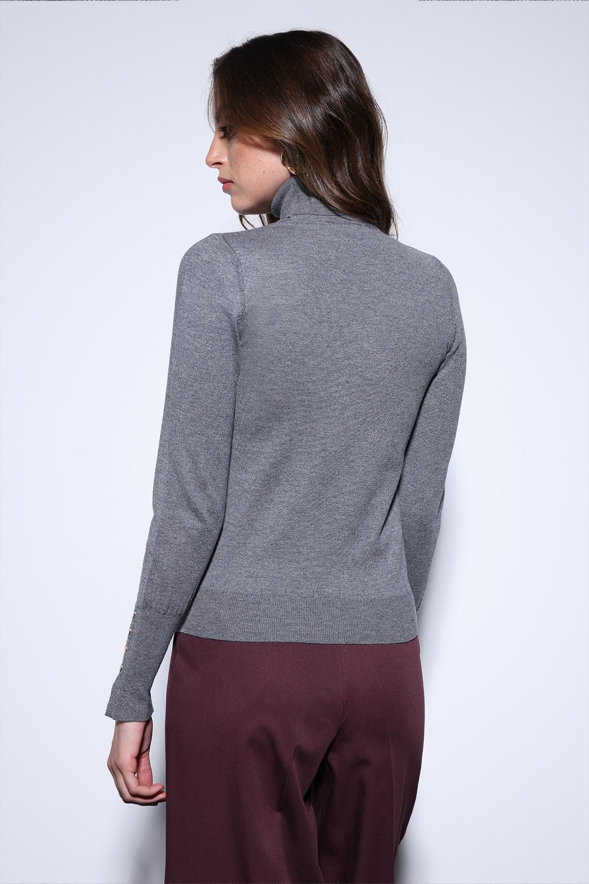 Antioch Stand-Up Collar Knit Sweater