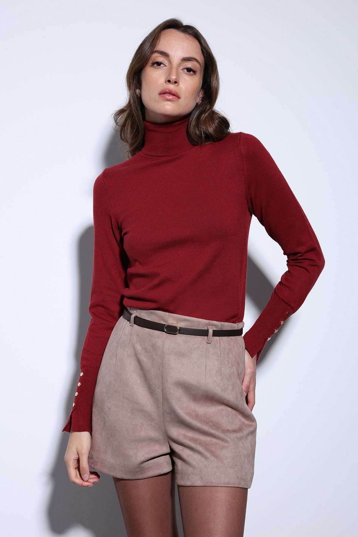 Antioch Stand-Up Collar Knit Sweater