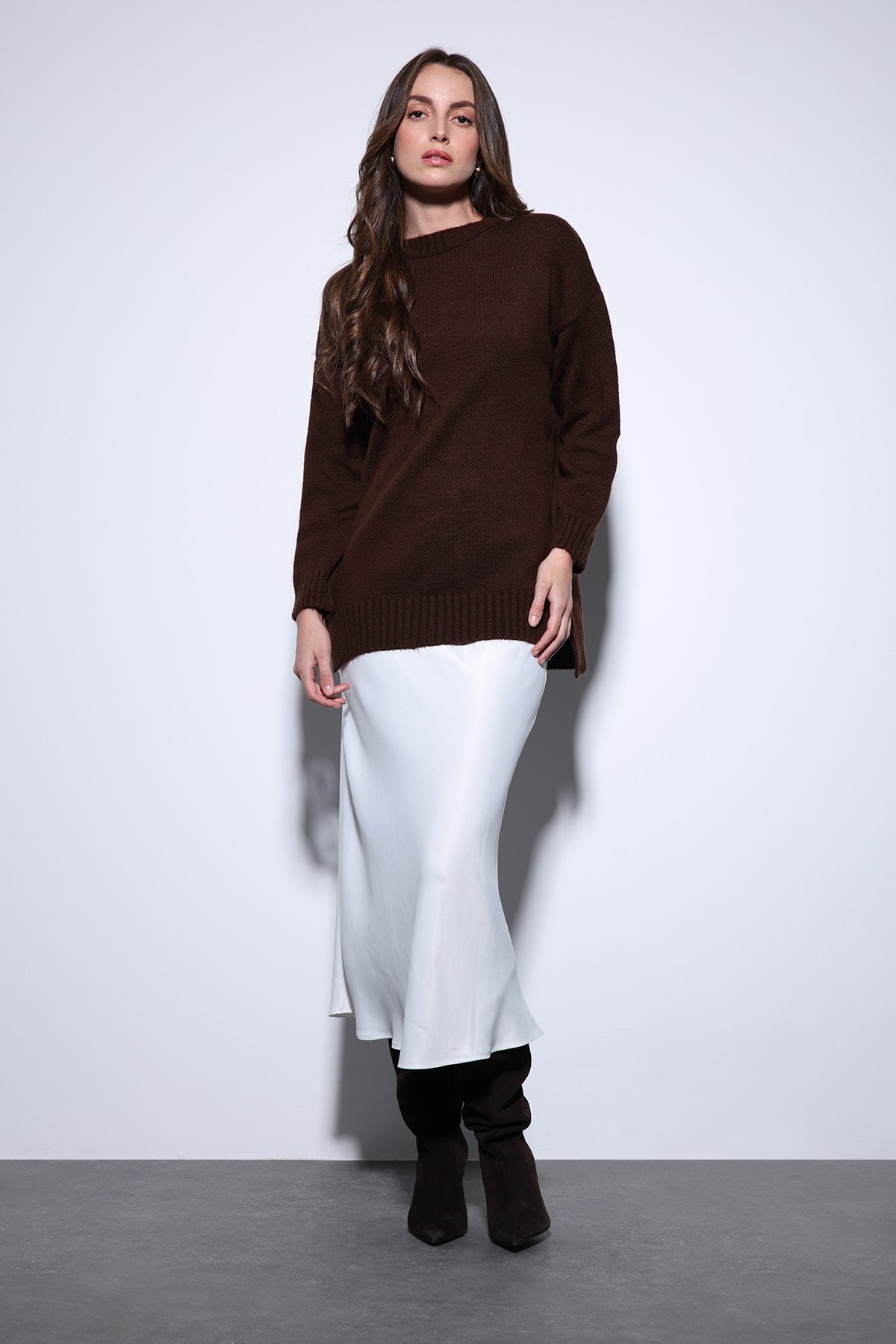 Antioch Women's Sweater with Slit Detail