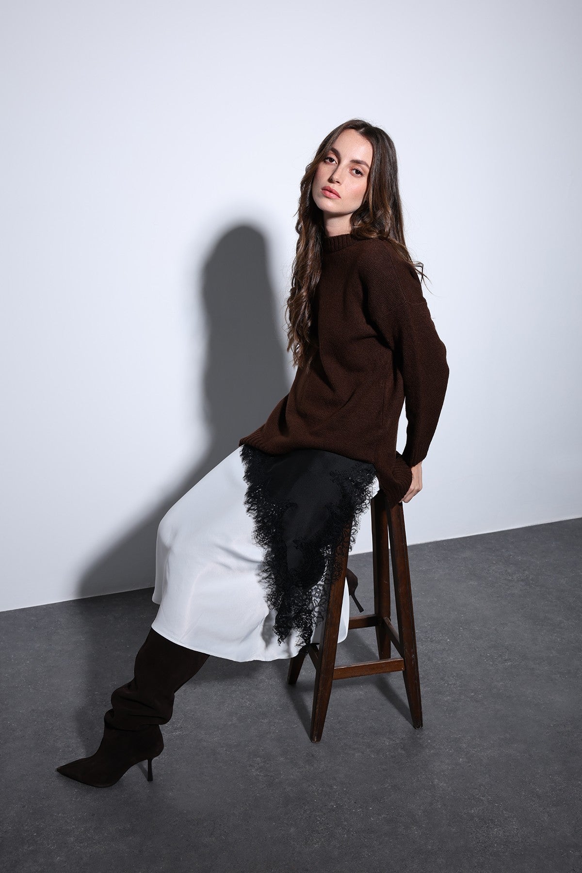 Antioch Women's Sweater with Slit Detail