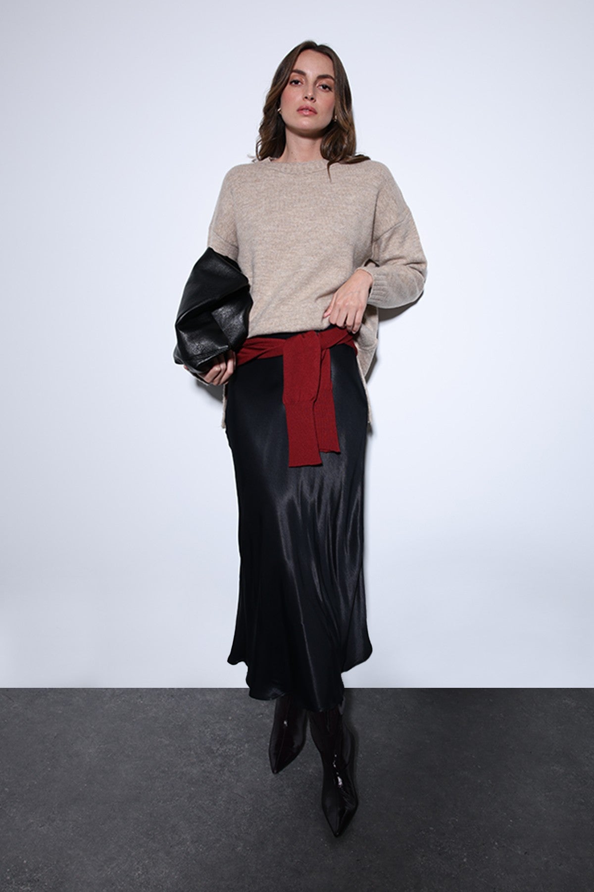 Antioch Women's Sweater with Slit Detail