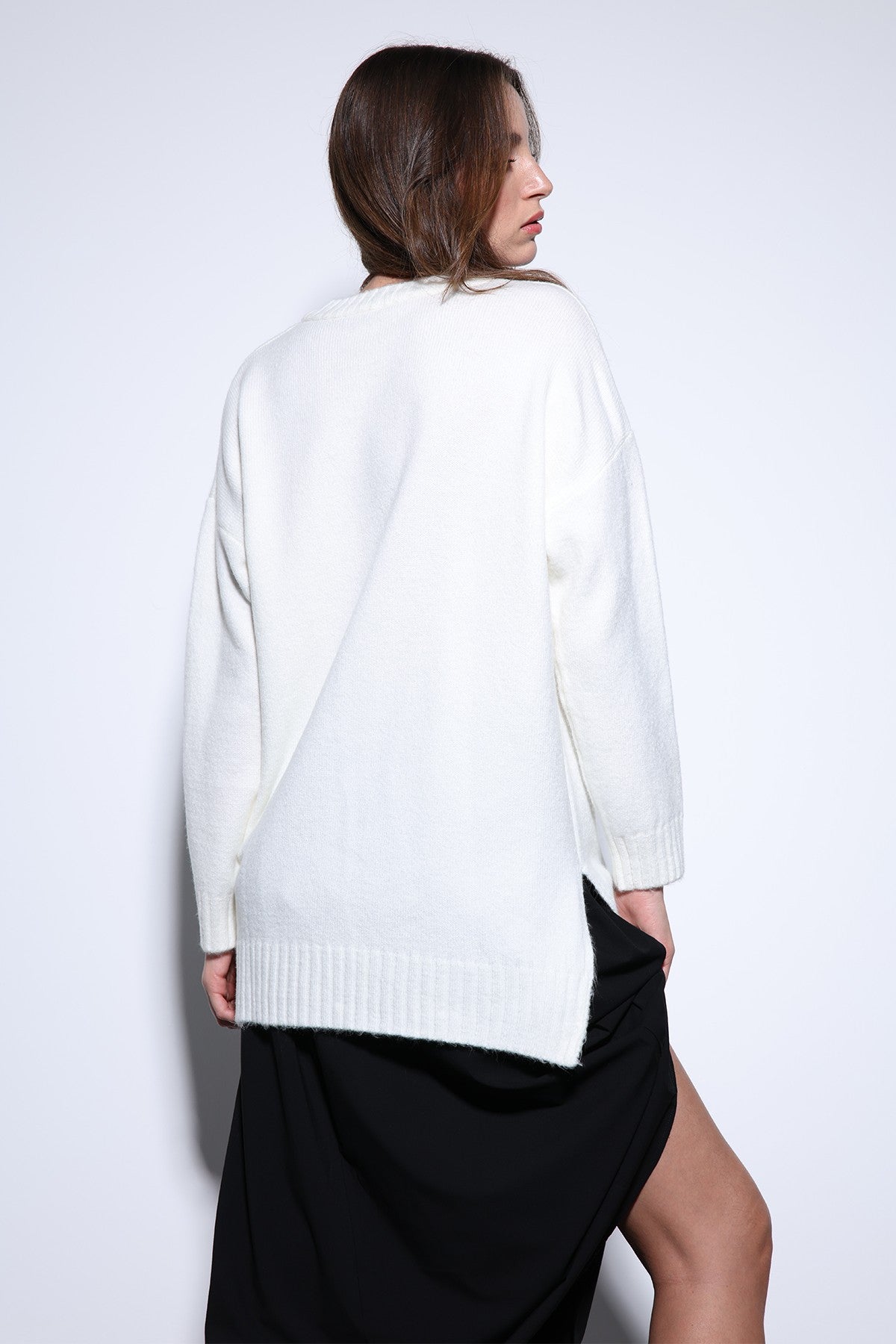 Antioch Women's Sweater with Slit Detail