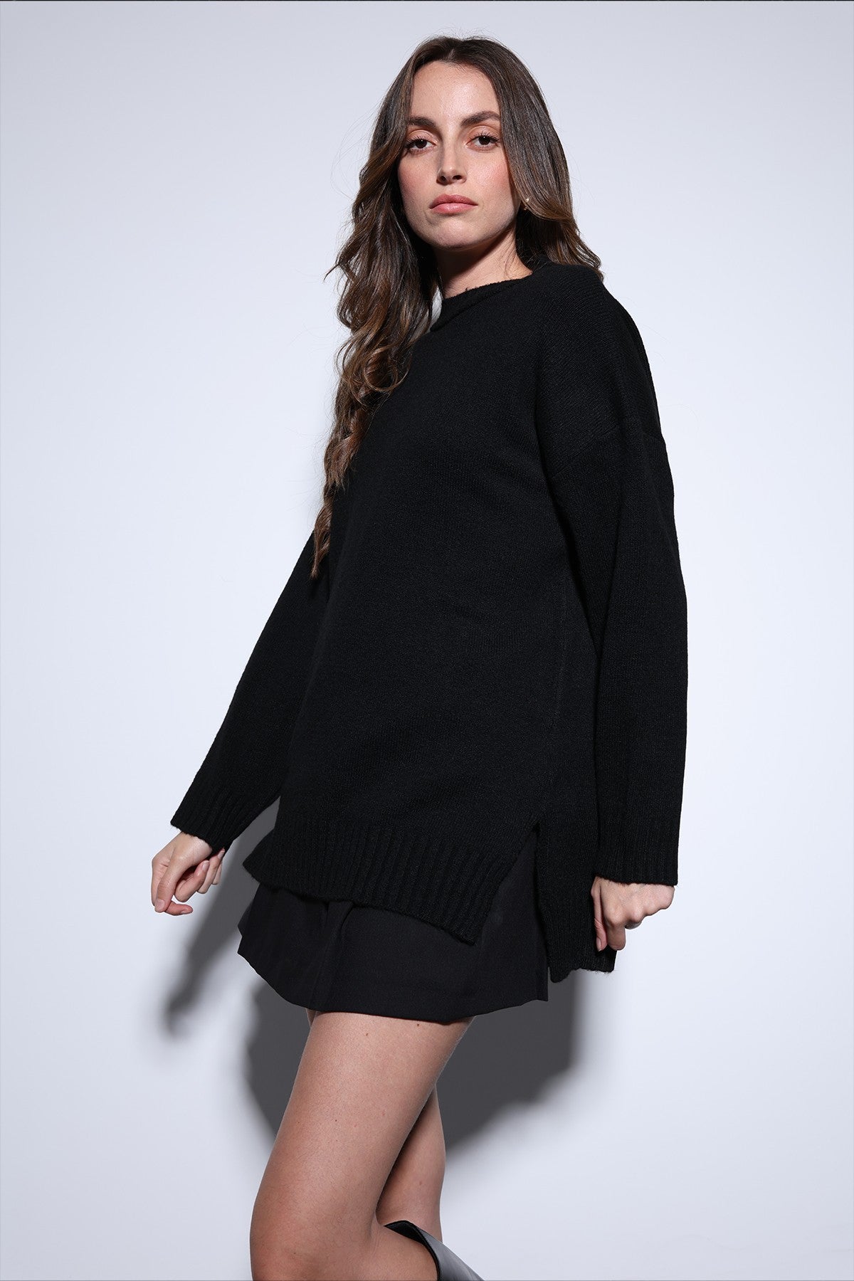 Antioch Women's Sweater with Slit Detail