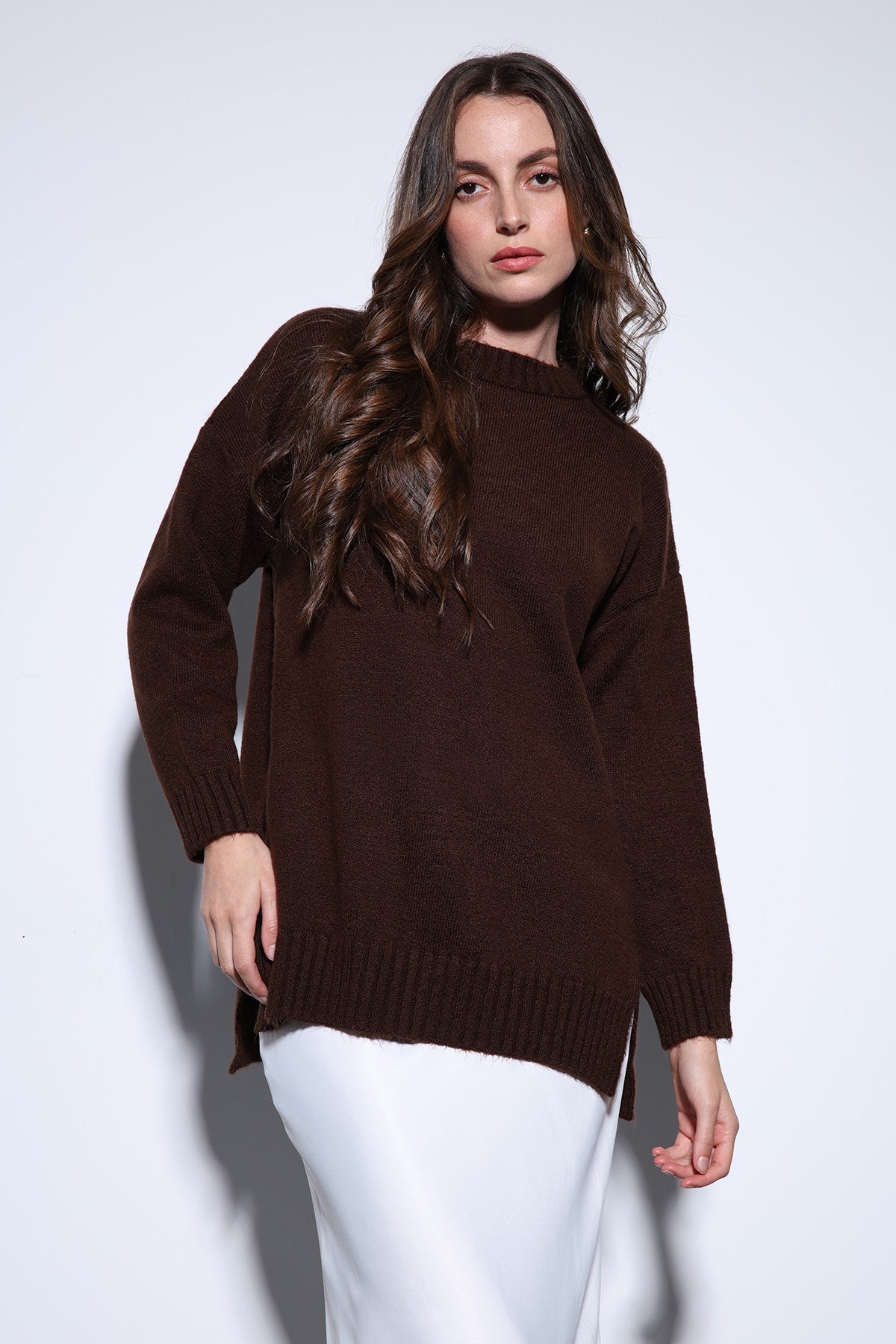 Antioch Women's Sweater with Slit Detail