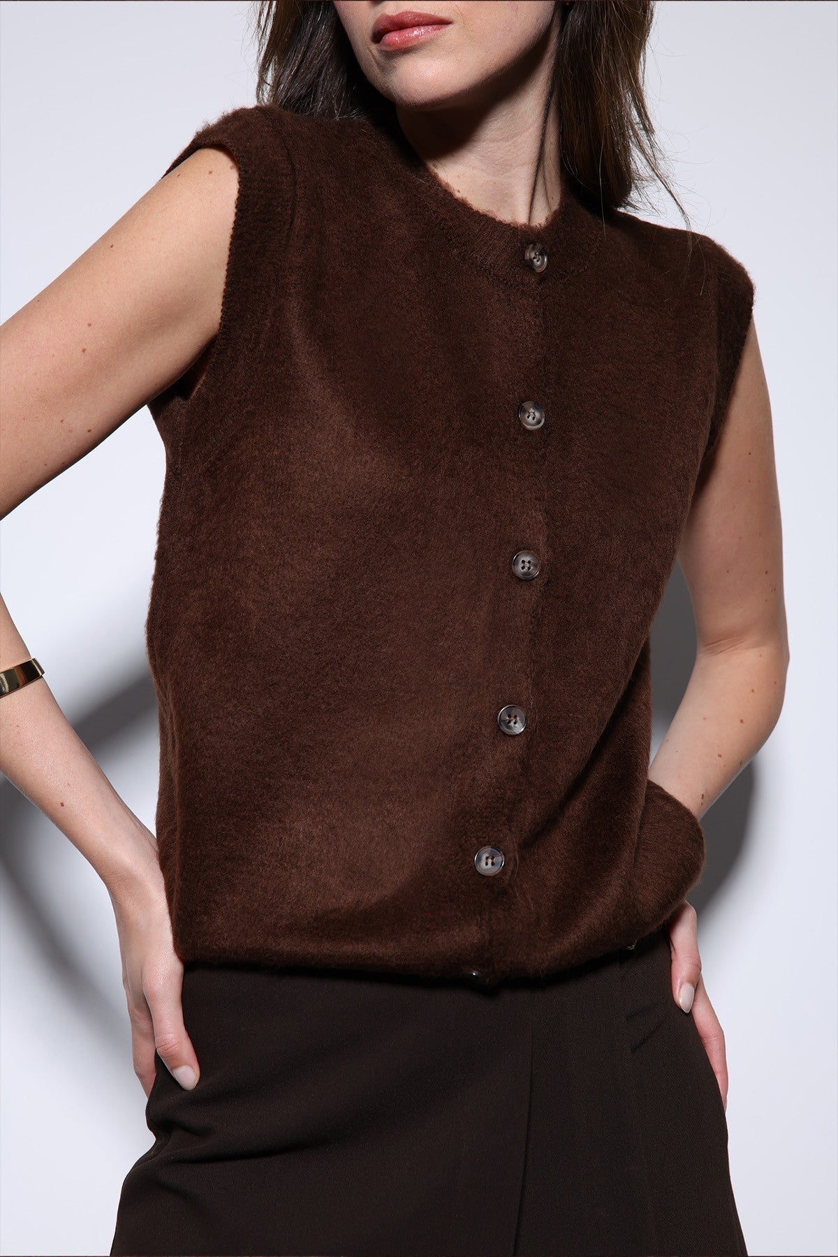Antioch-Textured Women's Knit Vest