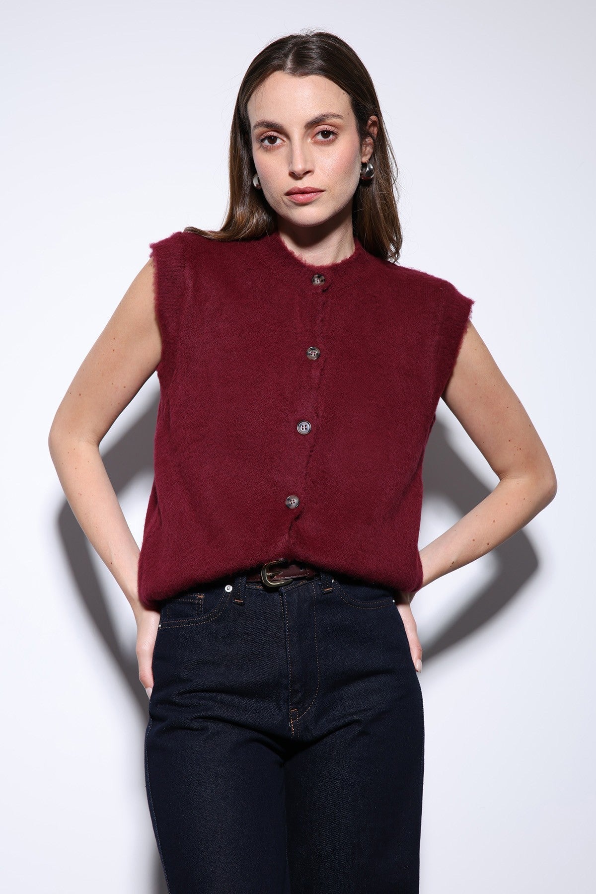 Antioch-Textured Women's Knit Vest