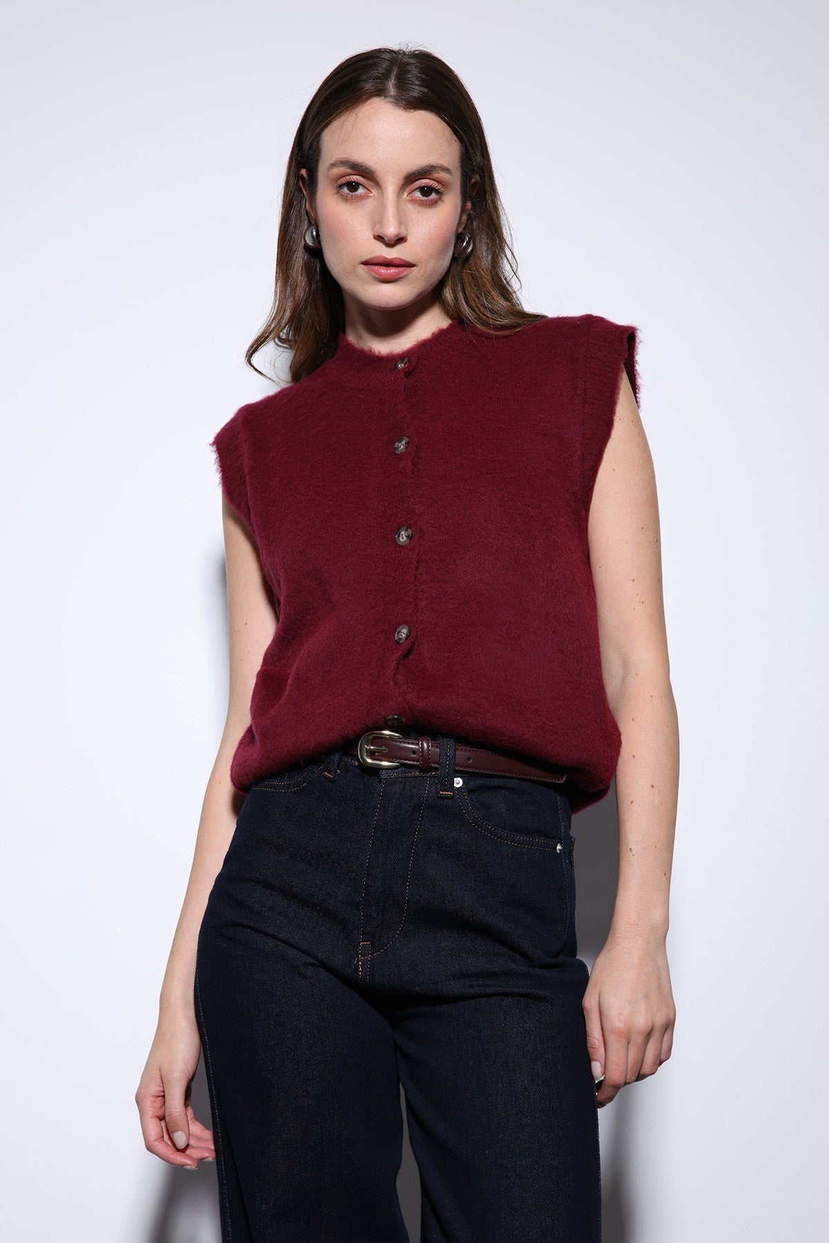 Antioch-Textured Women's Knit Vest