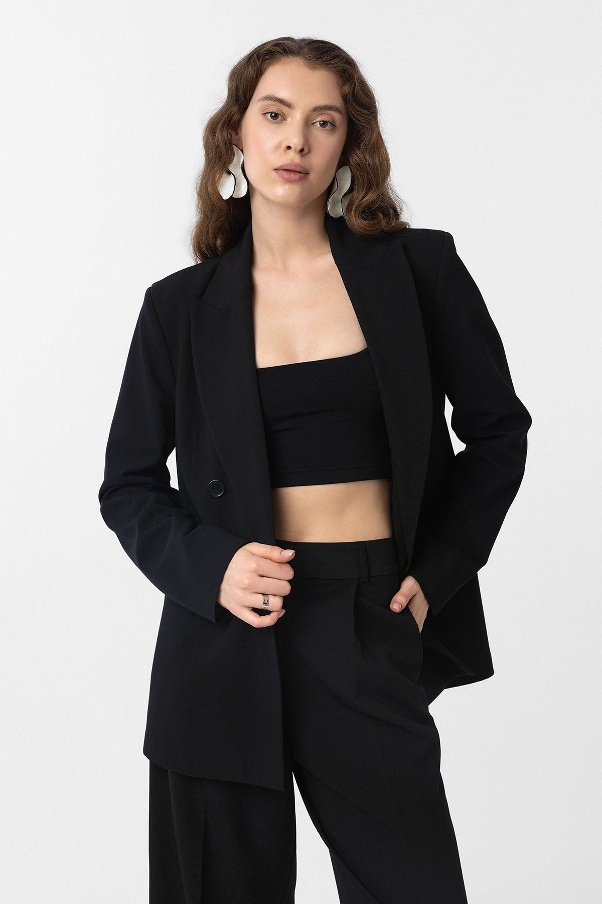 Antioch Regular-Fit Double-Breasted Women's Blazer Jacket