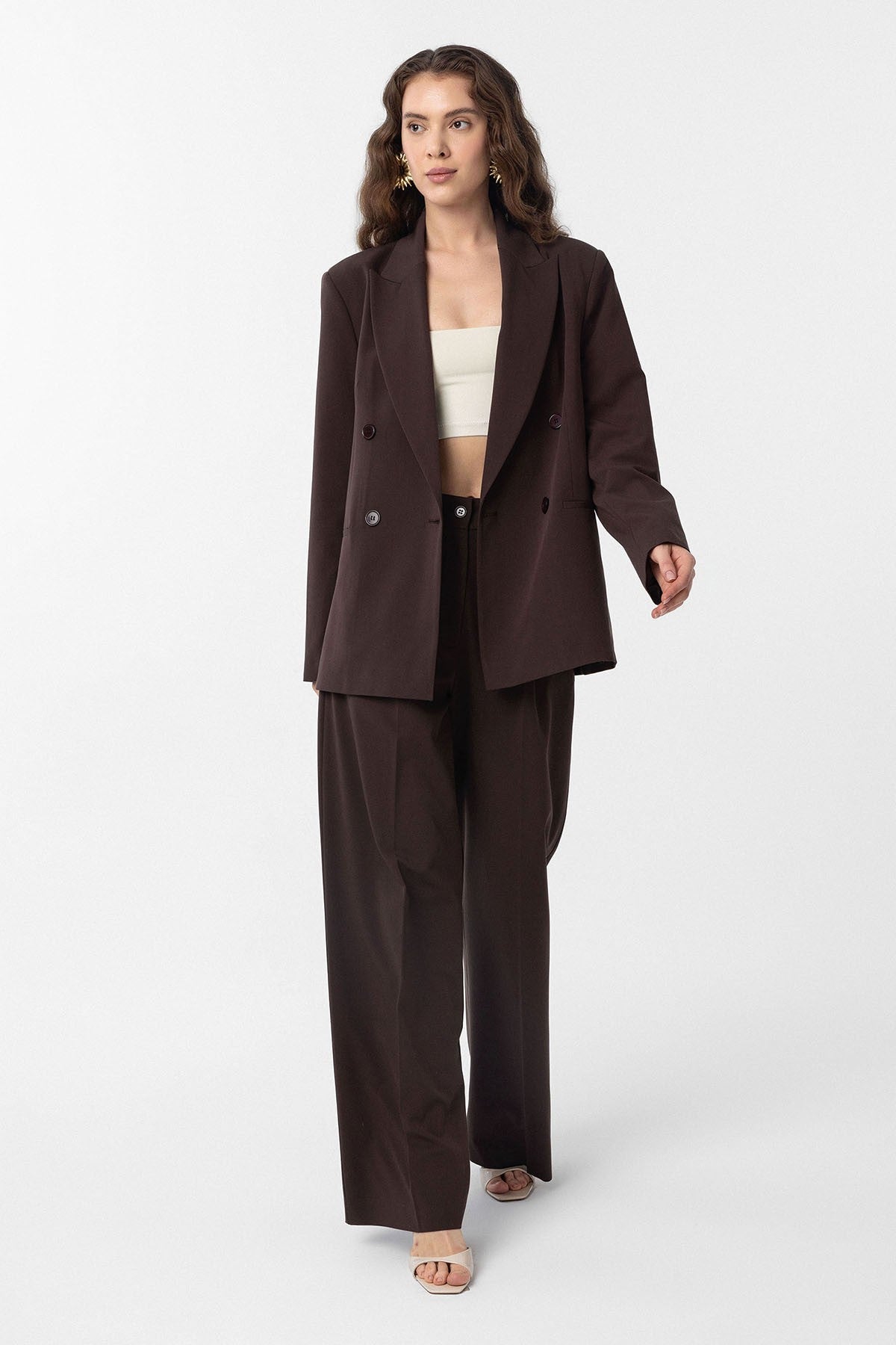 Antioch Regular-Fit Double-Breasted Women's Blazer Jacket