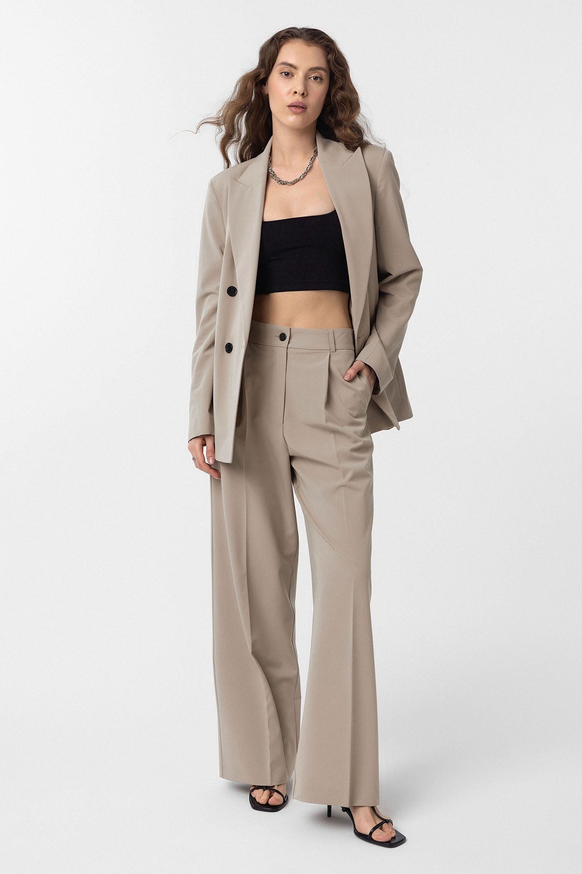 Antioch Regular-Fit Double-Breasted Women's Blazer Jacket