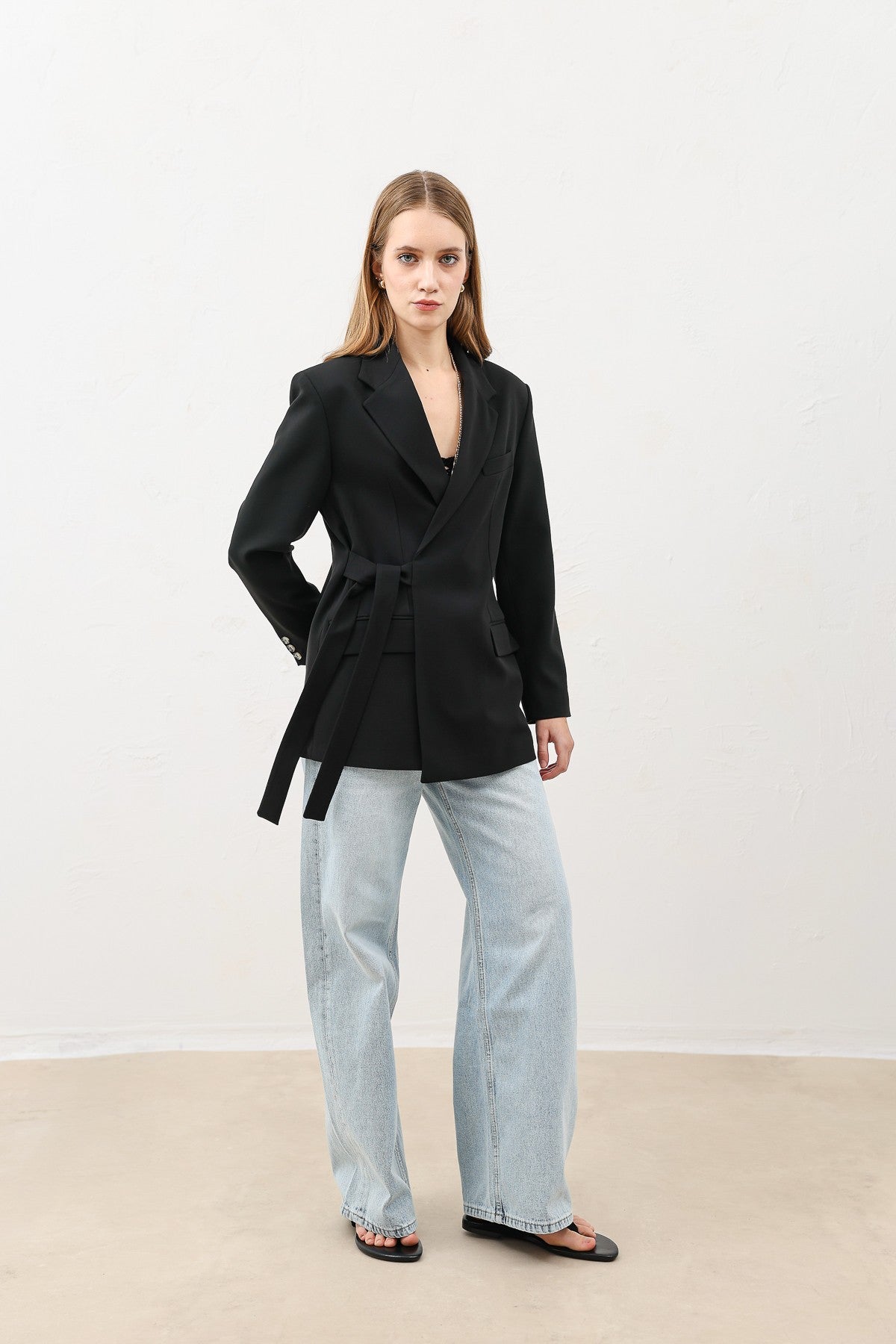 Antioch Women's Belted Blazer