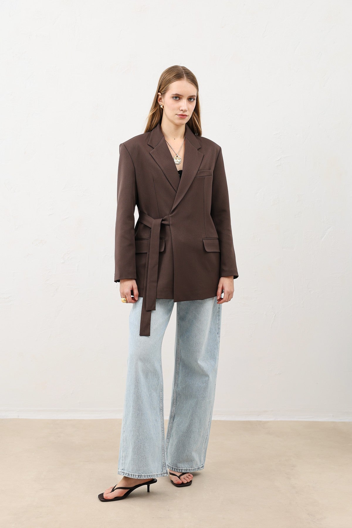 Antioch Women's Belted Blazer