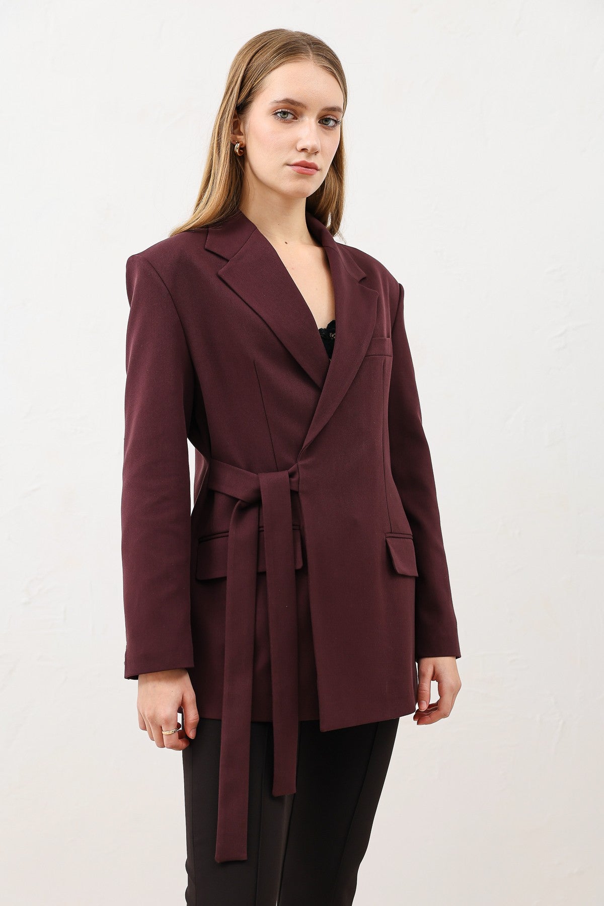 Antioch Women's Belted Blazer