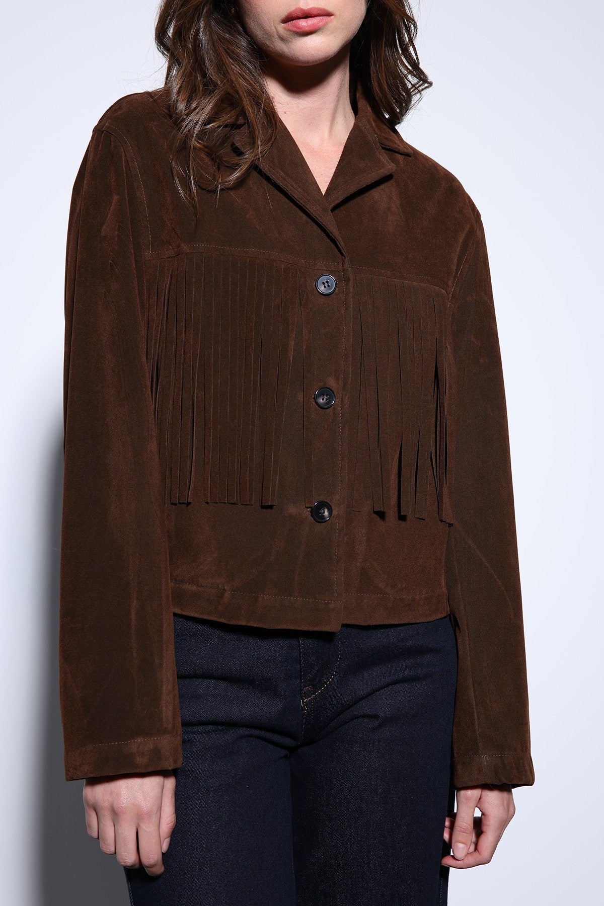Antioch Fringe-Detailed Suede Women's Jacket