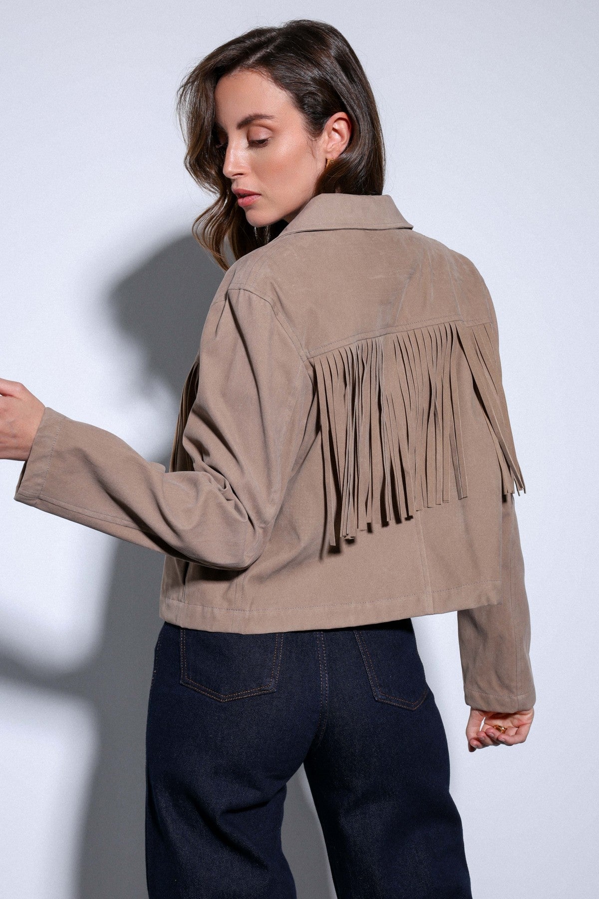Antioch Fringe-Detailed Suede Women's Jacket