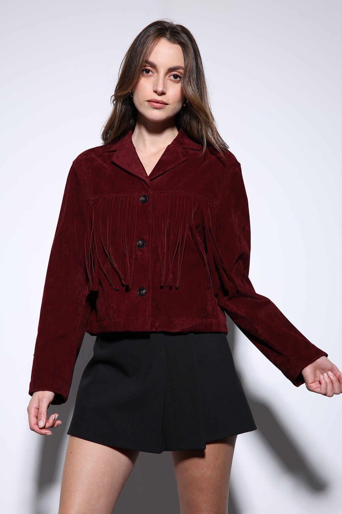 Antioch Fringe-Detailed Suede Women's Jacket