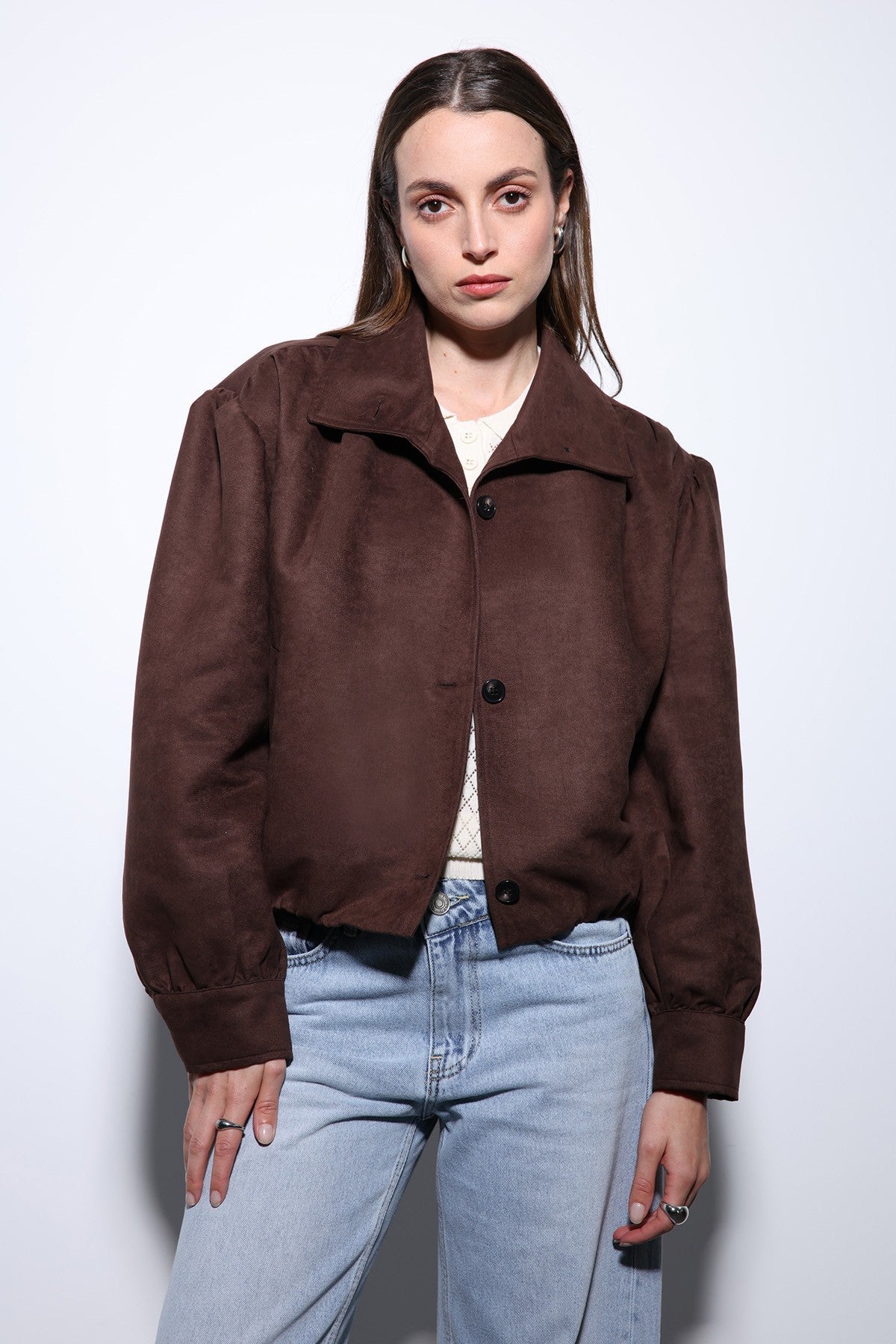 Antioch Suede-Look Women's Bomber Jacket