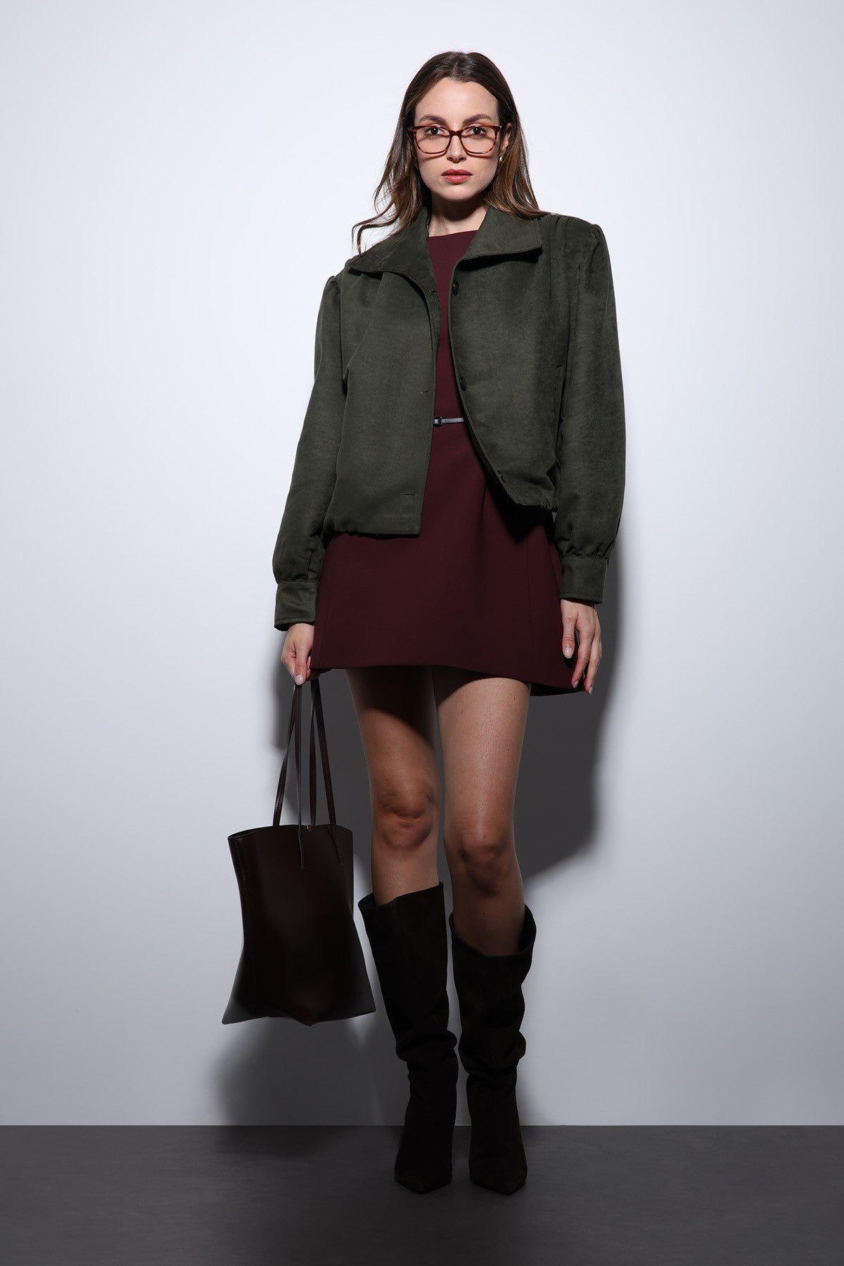 Antioch Suede-Look Women's Bomber Jacket