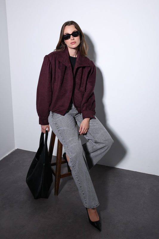 Antioch Suede-Look Women's Bomber Jacket