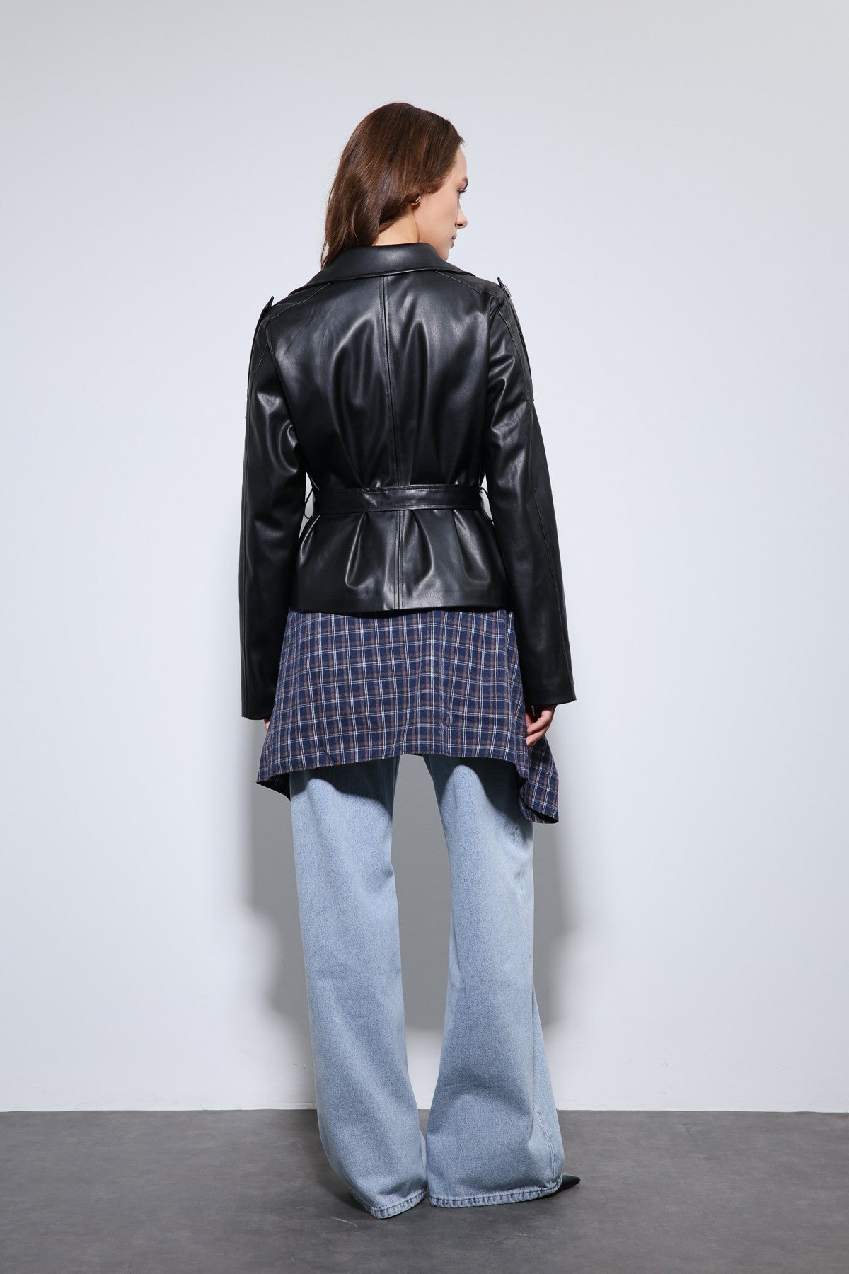 Antioch Arched Faux Leather Jacket