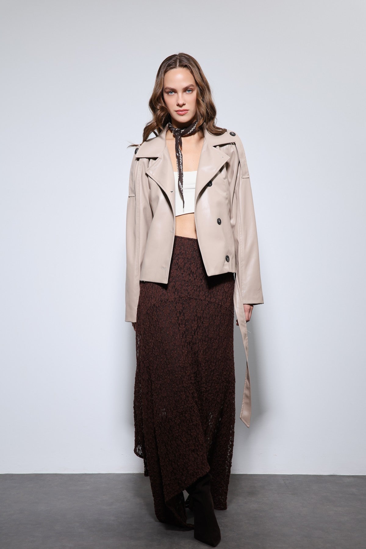 Antioch Arched Faux Leather Jacket