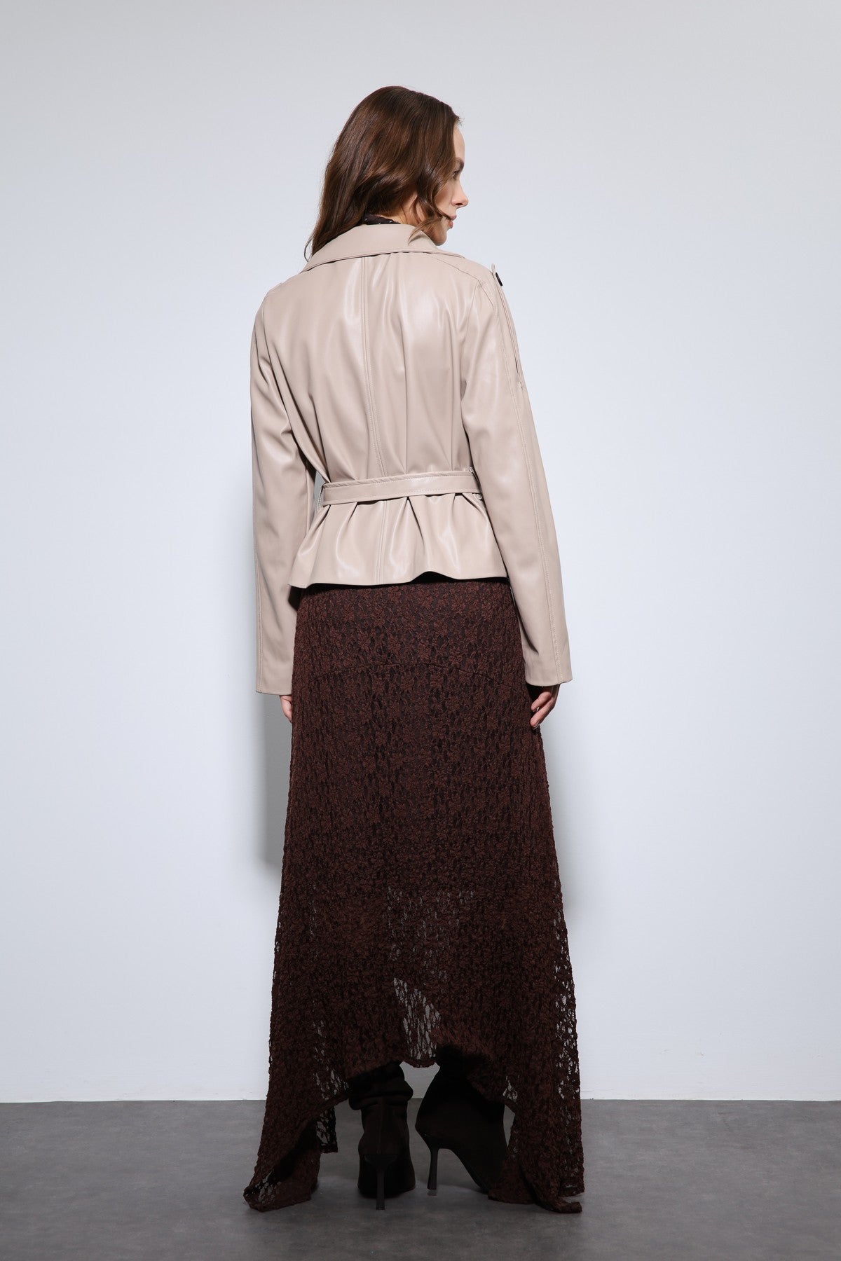 Antioch Arched Faux Leather Jacket