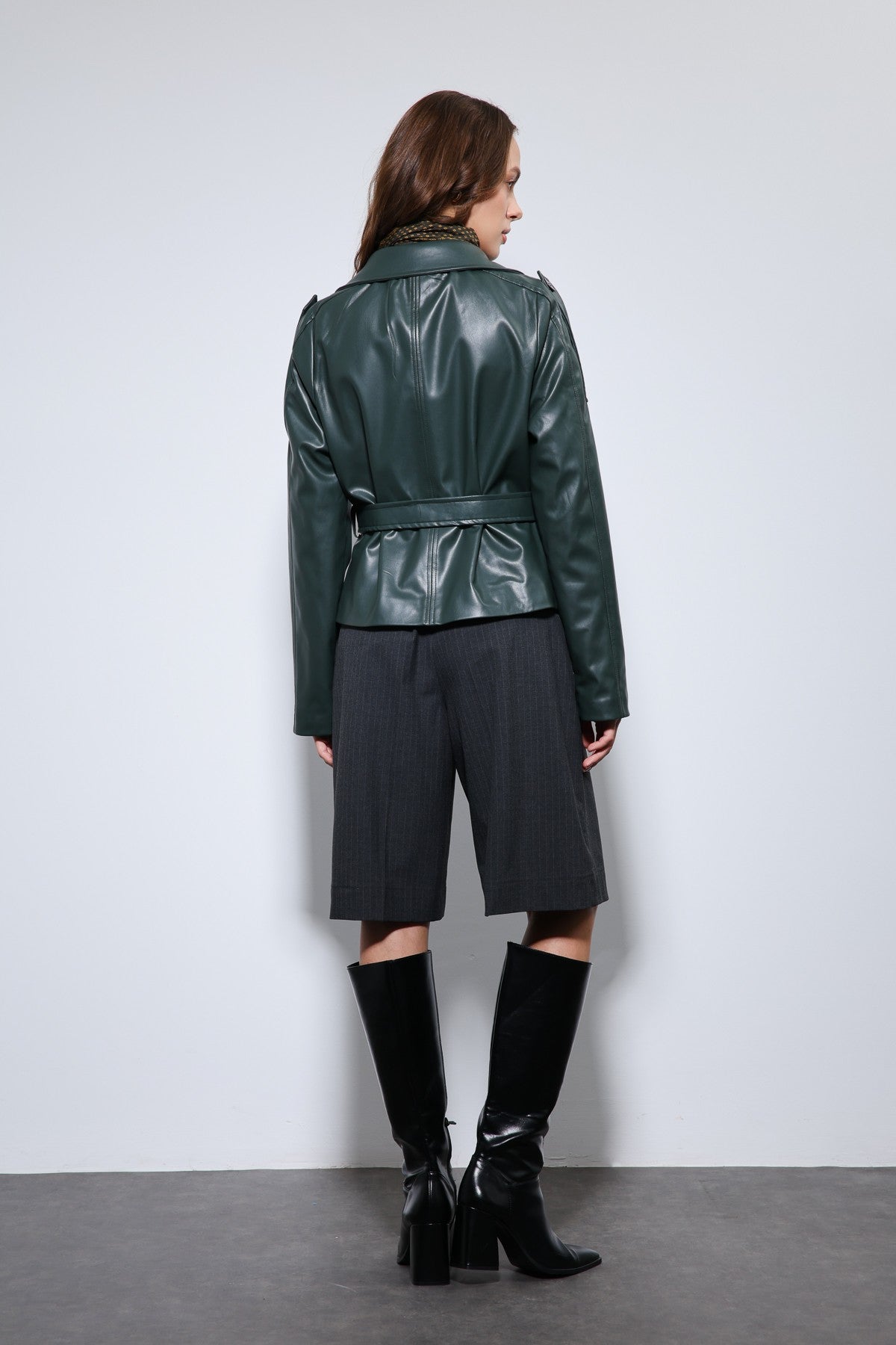 Antioch Arched Faux Leather Jacket