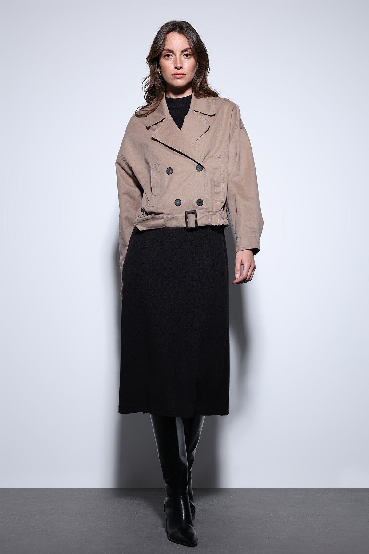 Antioch Cross-Over Short Women's Trench Coat